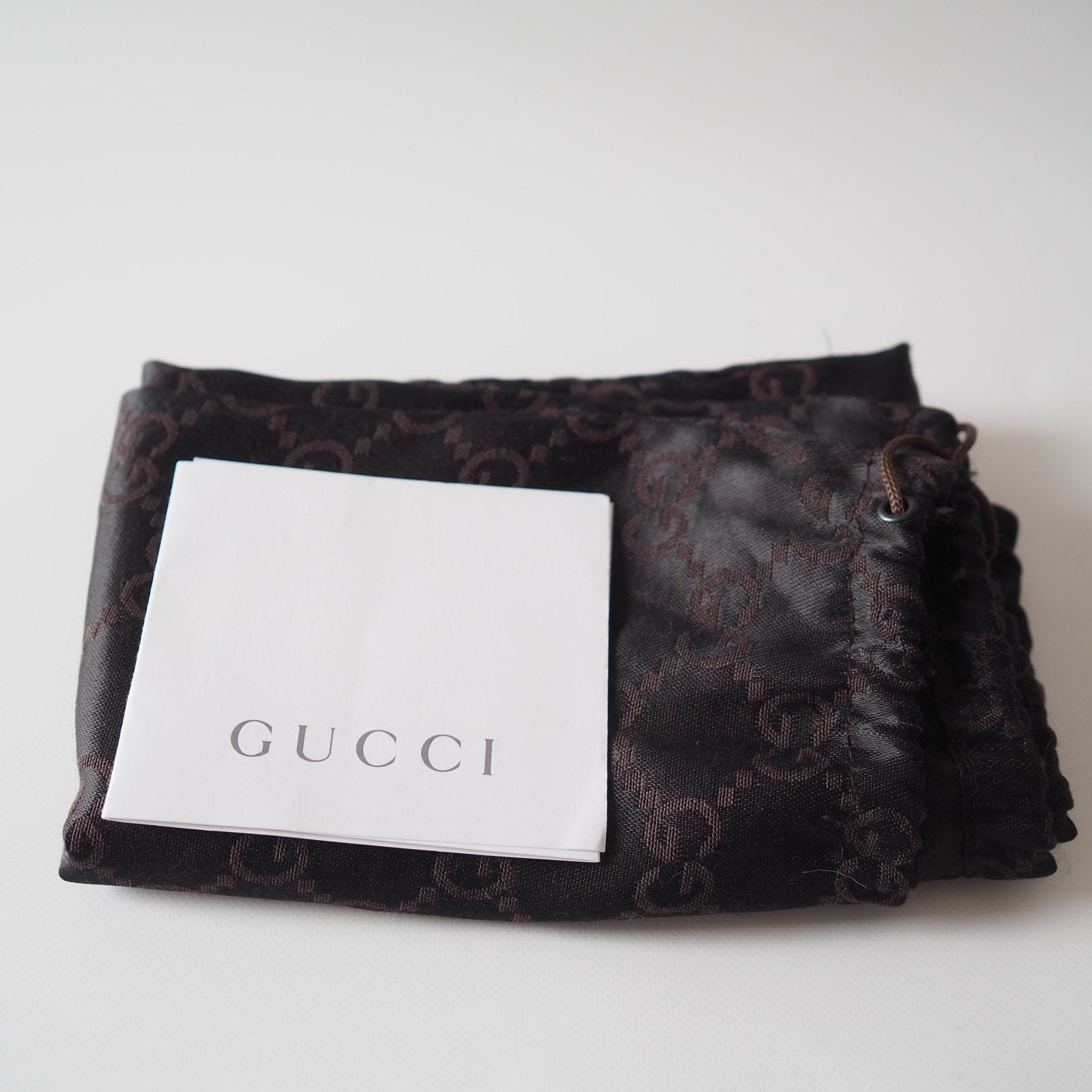 GUCCI Jackie Leather Shoulder Bag Beige Authentic