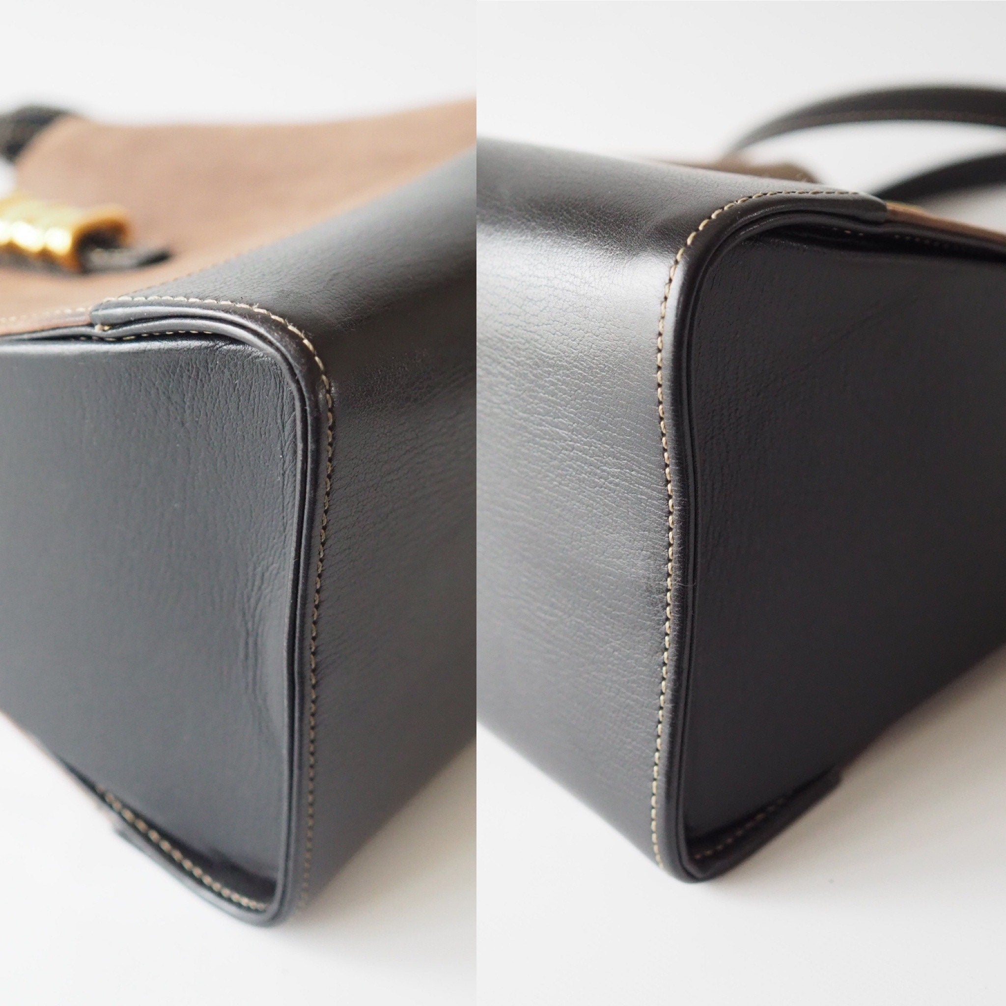 LOEWE VELAZQUEZ Twist Shoulder Bag Brown Authentic