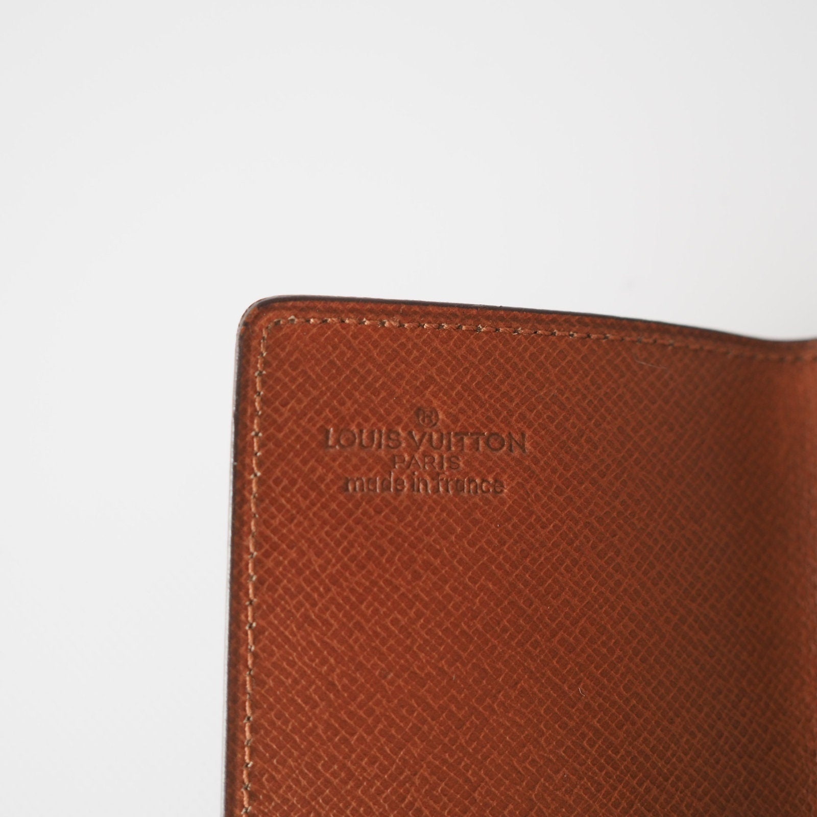 LOUIS VUITTON Monogram Porte Cartes Credit Pression Card Case vintage Authentic