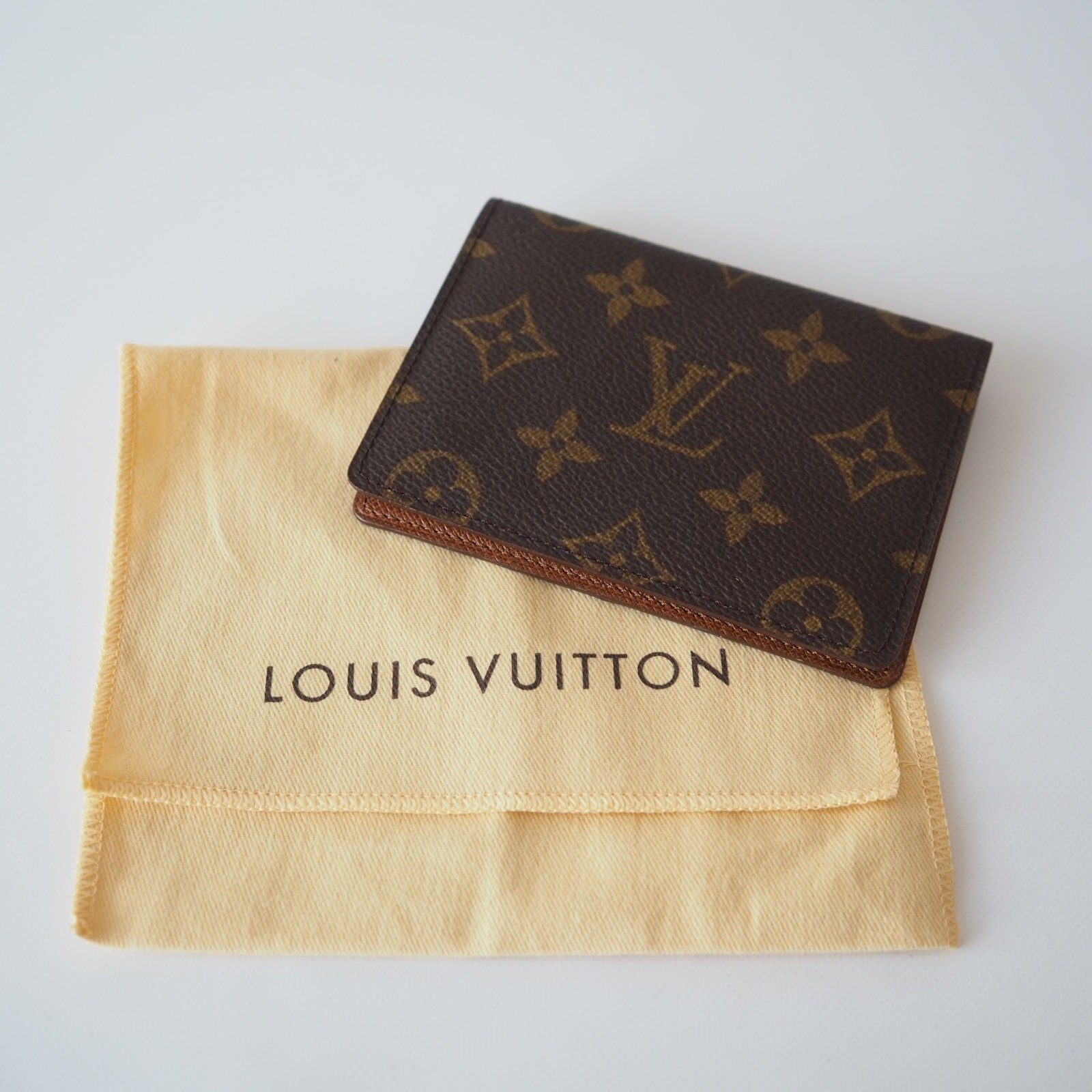 22 Louis Vuitton Monogram Porte 2 cartes Vertical Pass Card Case Authentic