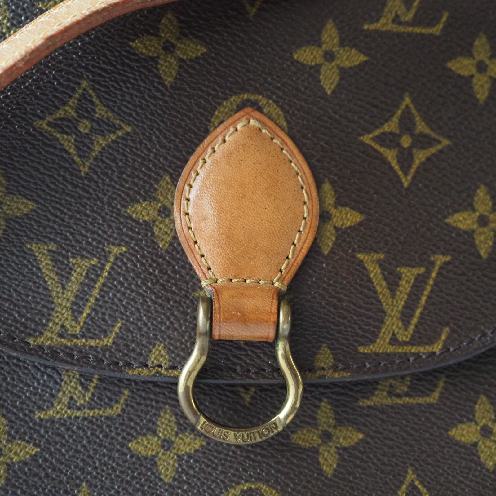 LOUIS VUITTON Monogram Saint Cloud PM Shoulder Bag lV Vintage Cross body Authentic