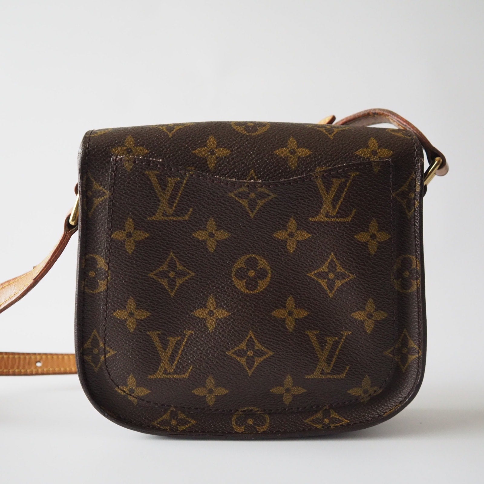 LOUIS VUITTON Monogram Saint Cloud PM Shoulder Bag lV Vintage Cross body Authentic