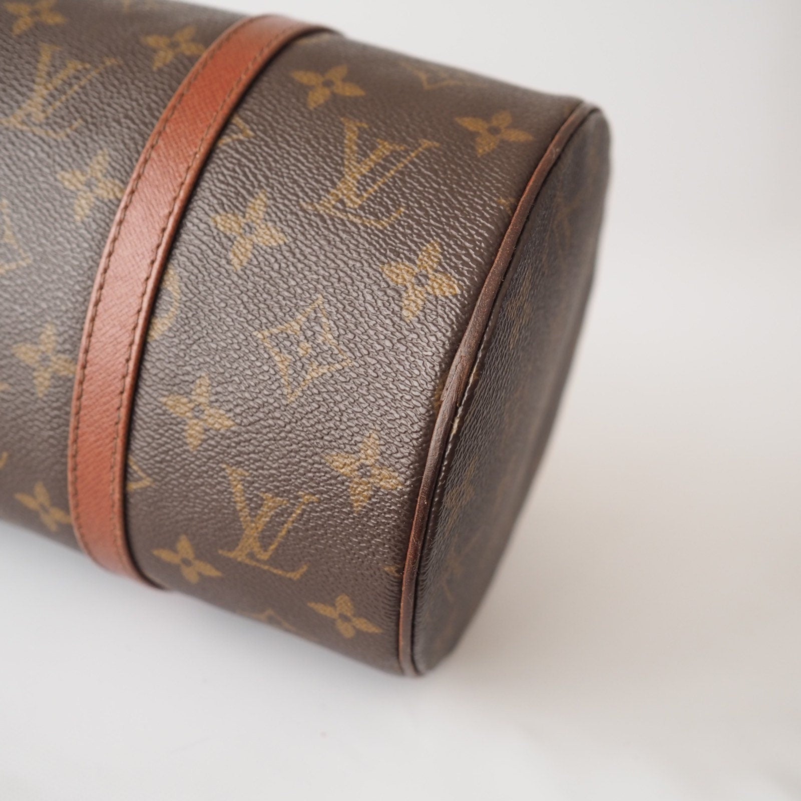 LOUIS VUITTON Monogram Papillon 30 Boston bag M51385 Brown Authentic