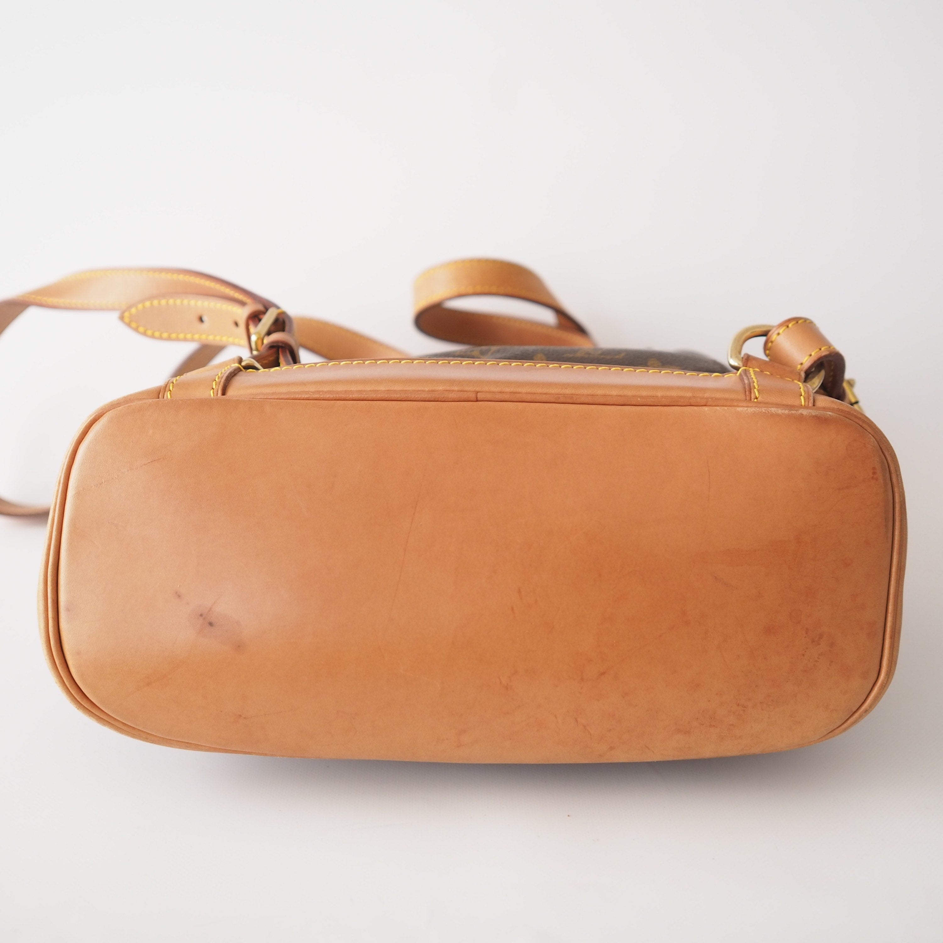 Louis Vuitton Montsouris MM Monogram Backpack Shoulder Bag Authentic