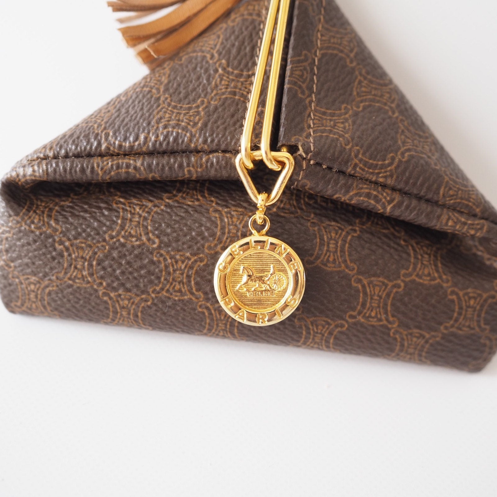 CELINE Macadam Coin Multi Case Vintage Authentic