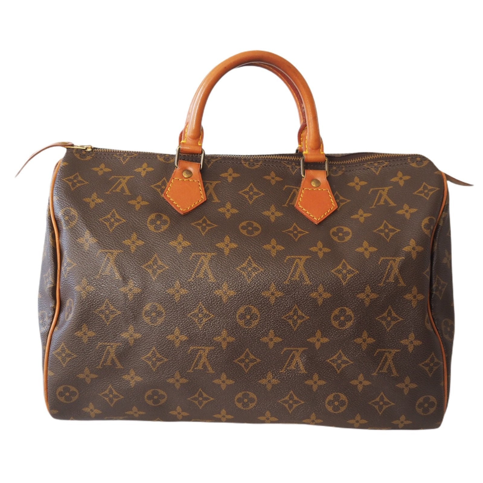 Authentic LOUIS VUITTON Speedy 35 Monogram Boston Hand Bag Purse