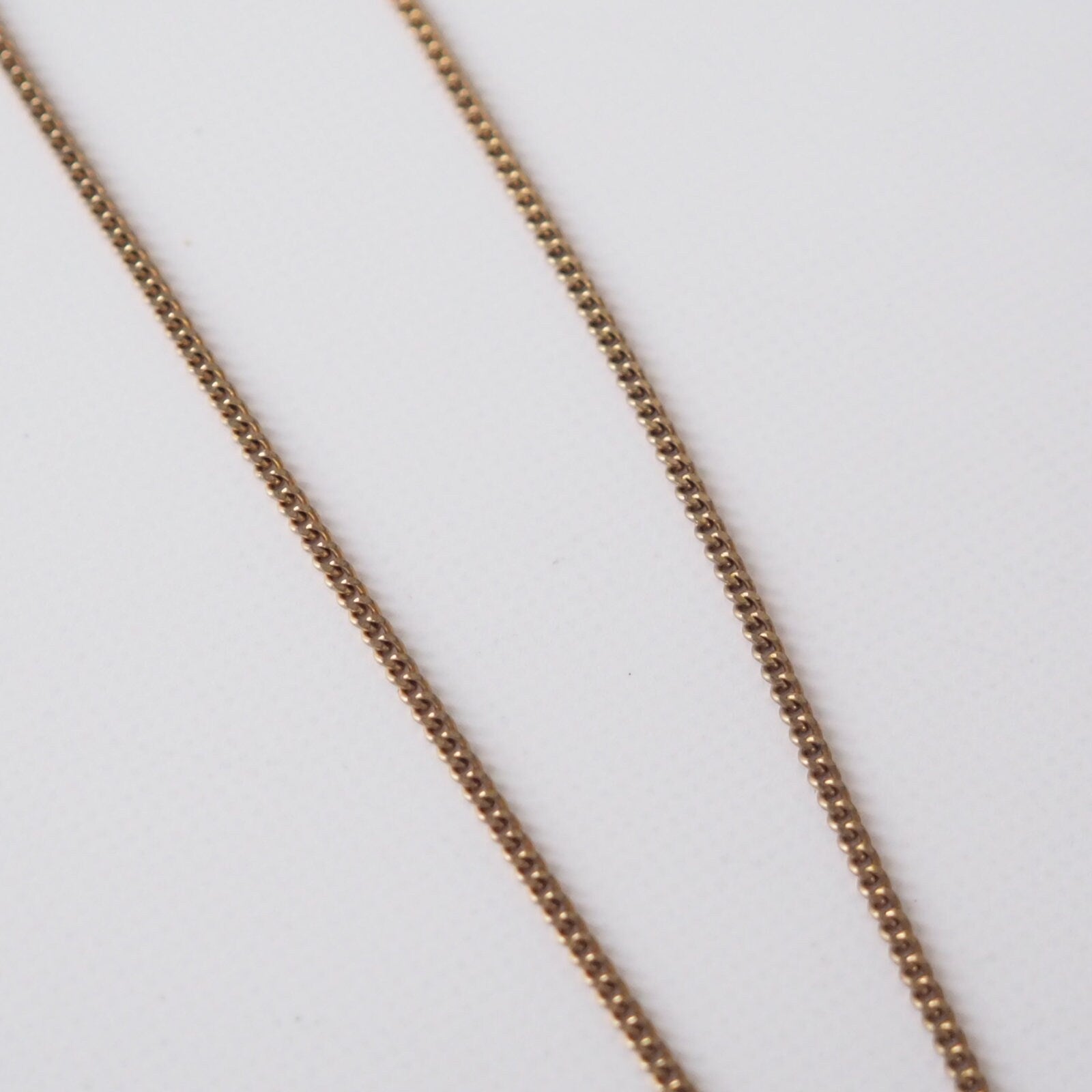 Christian Dior Necklace CD Logo Rhinestone Vintage Metal Gold Authentic