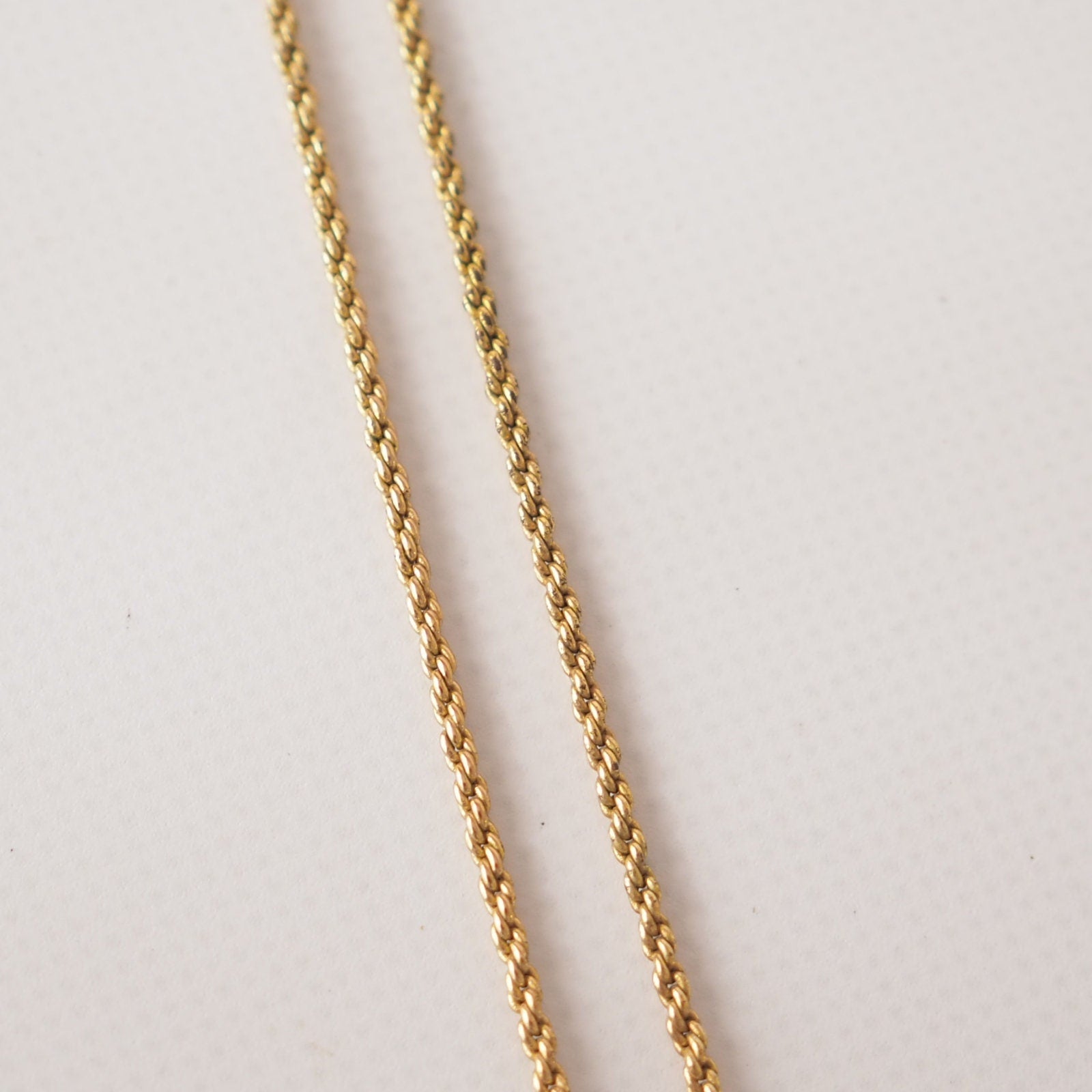 Christian Dior Necklace CD Logo Vintage Metal Gold Authentic