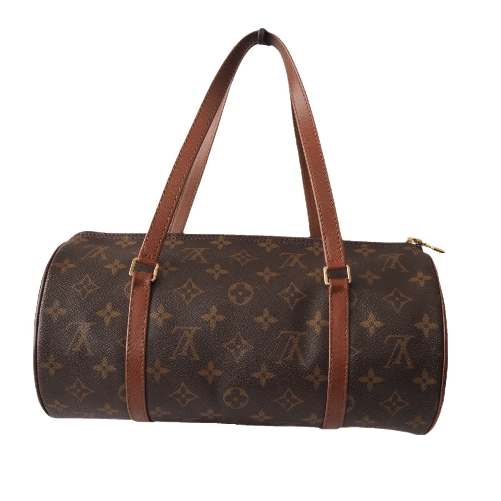 LOUIS VUITTON Monogram Papillon 30 Boston bag M51385 Brown Authentic
