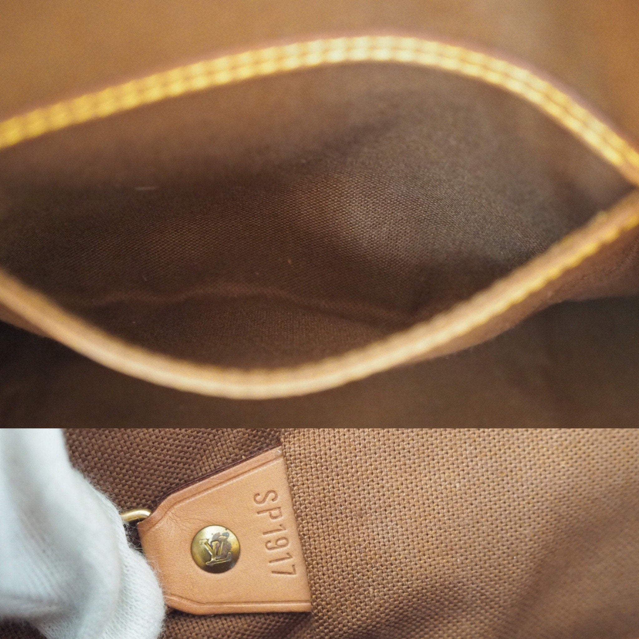 Louis Vuitton Montsouris MM Monogram Backpack Shoulder Bag Authentic