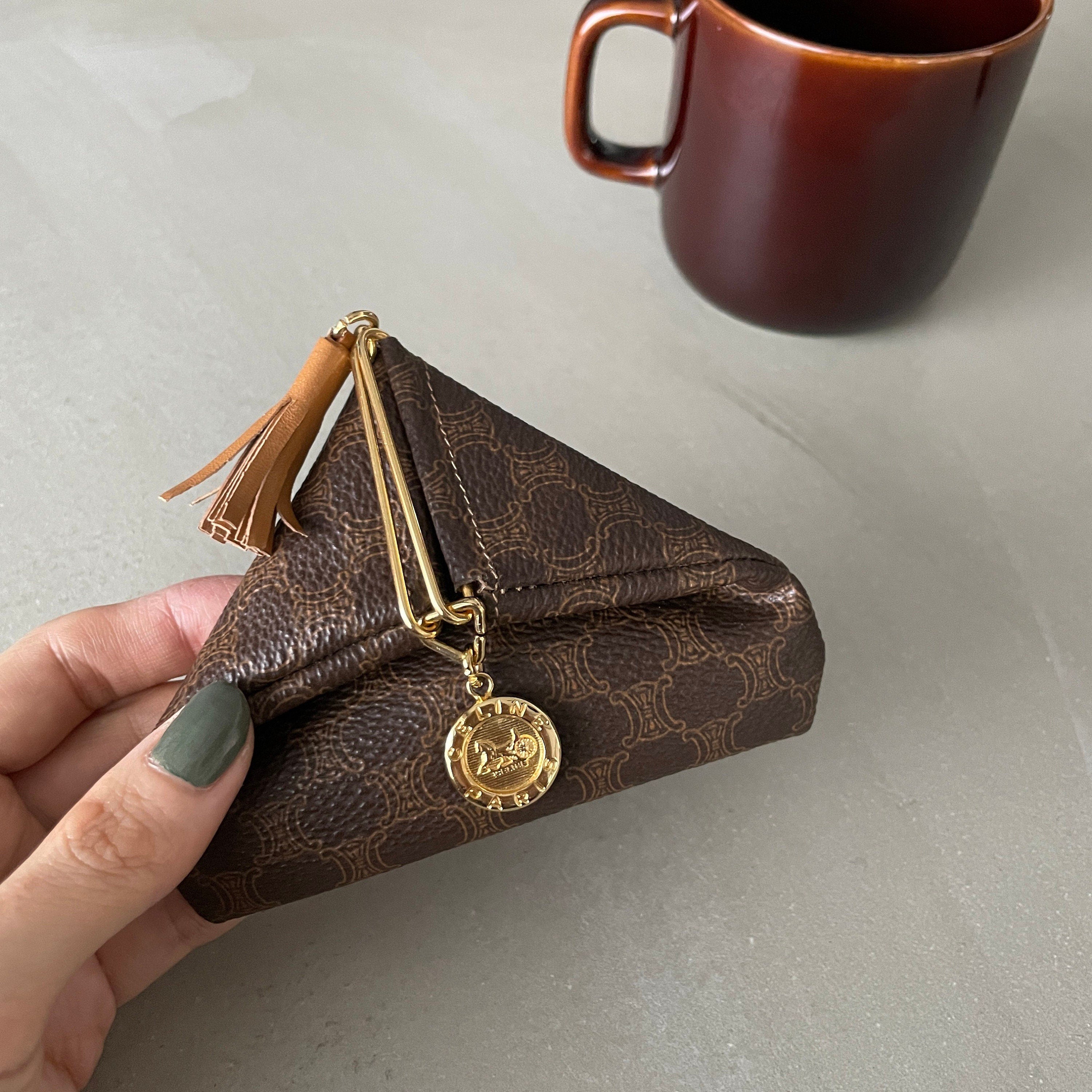 CELINE Macadam Coin Multi Case Vintage Authentic