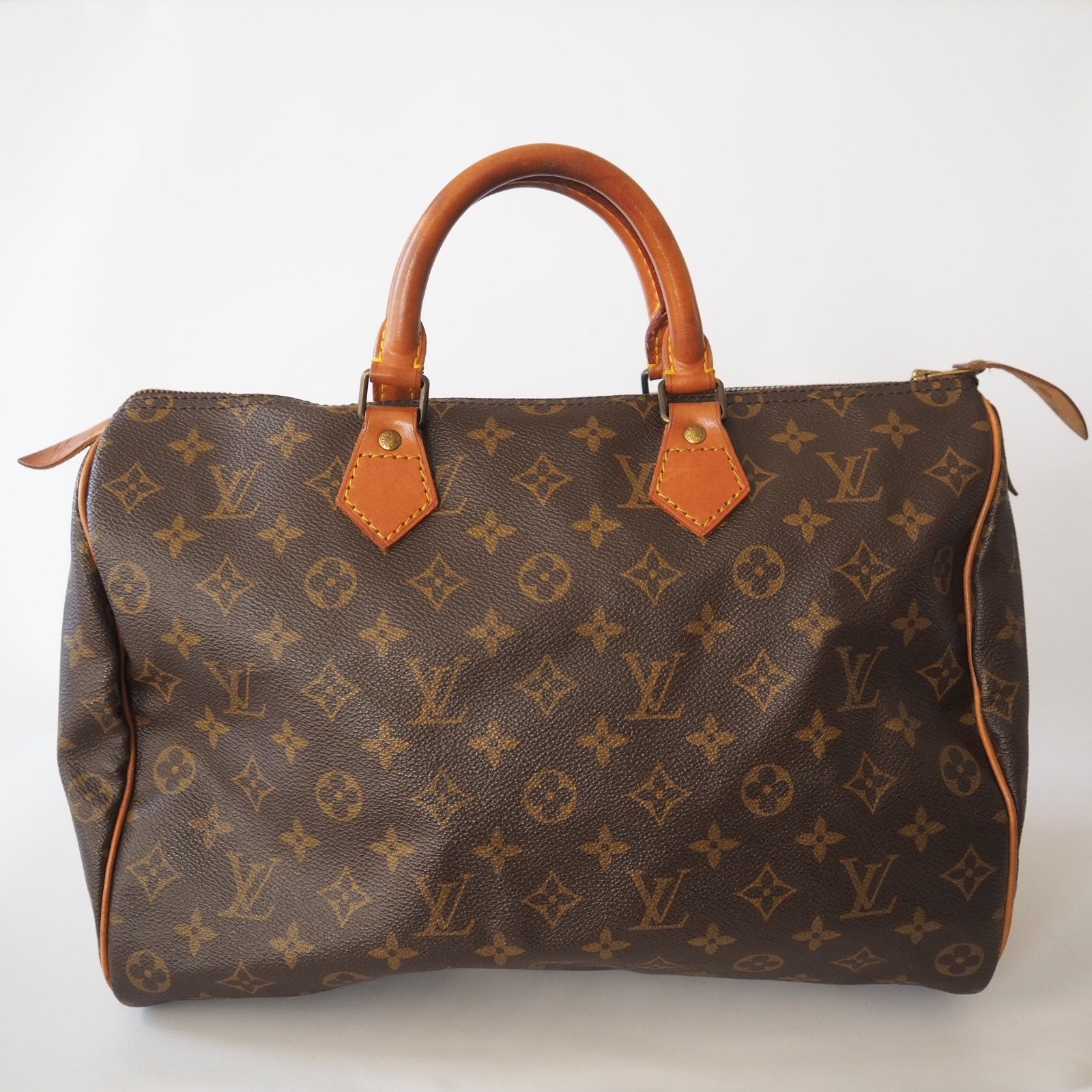 Authentic LOUIS VUITTON Speedy 35 Monogram Boston Hand Bag Purse