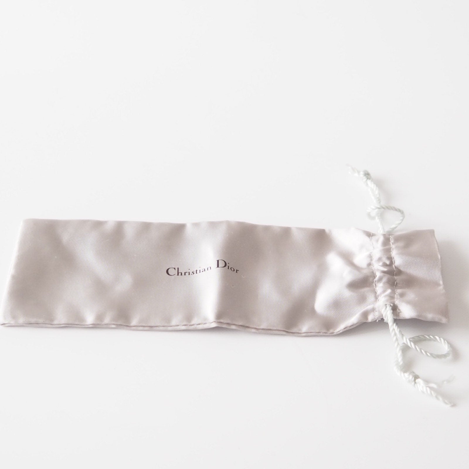 Christian Dior Necklace CD Logo Vintage Metal Silver Authentic