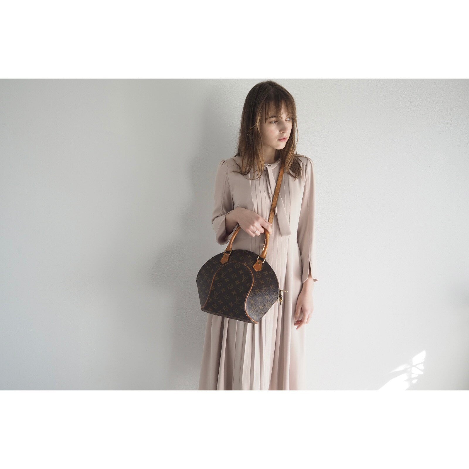 LOUIS VUITTON Ellipse PM Monogram 2way Hand Shoulder Bag M51127 Purse Authentic