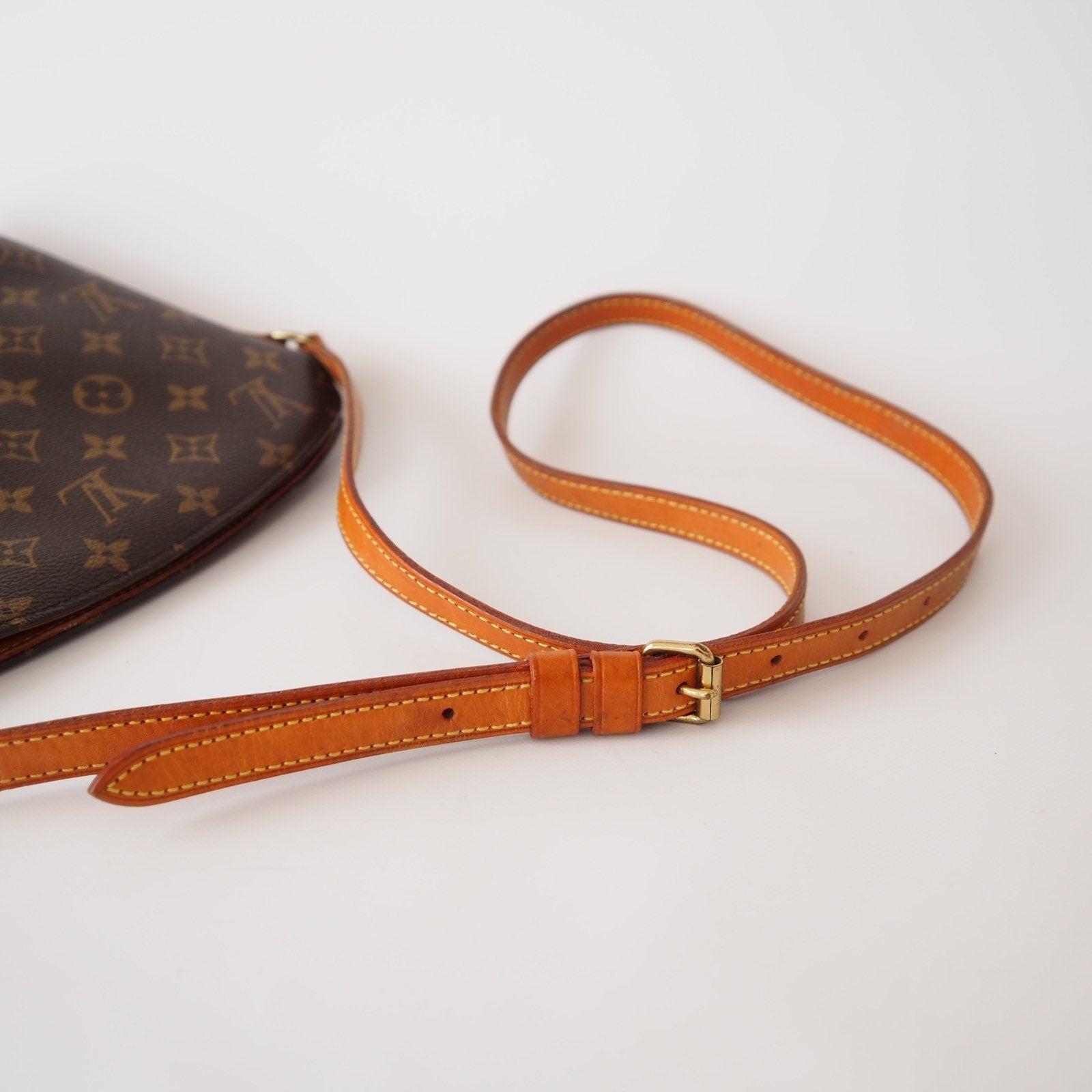 LOUIS VUITTON Monogram Shoulder Bag Drouot M51290 Browns LV Vintage Authentic
