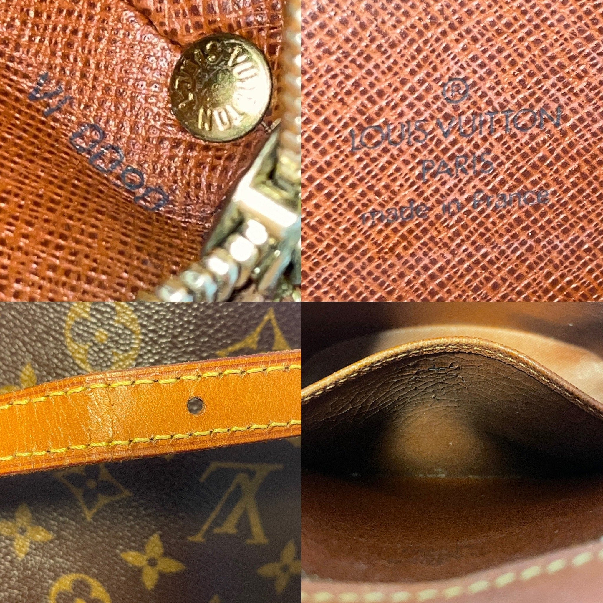 LOUIS VUITTON Monogram Shoulder Bag Drouot M51290 Browns LV Vintage Authentic