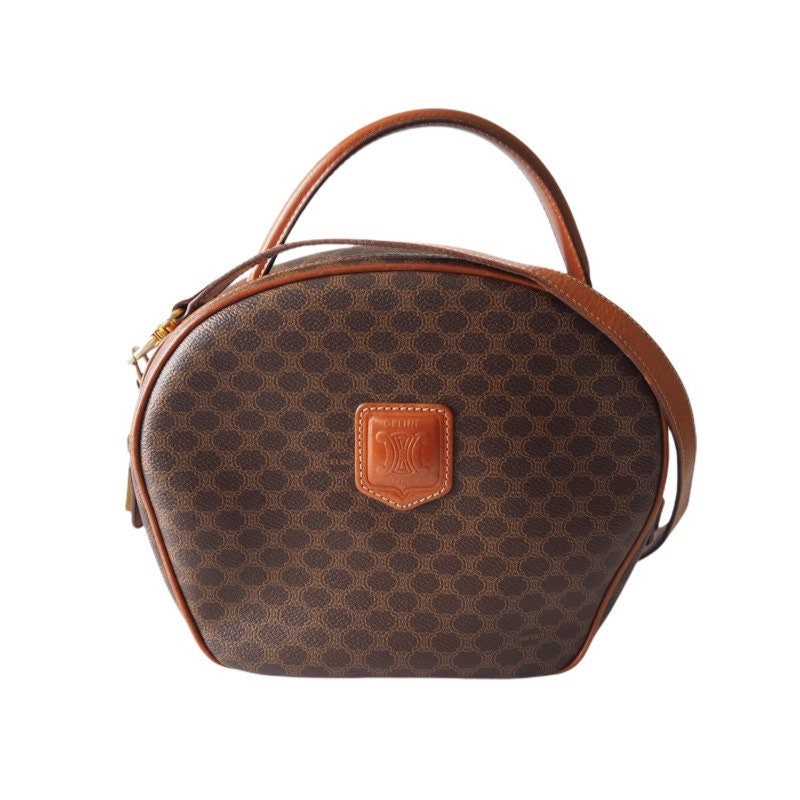 CELINE Macadam 2way Shoulder Hand Bag Authentic Vintage Classical