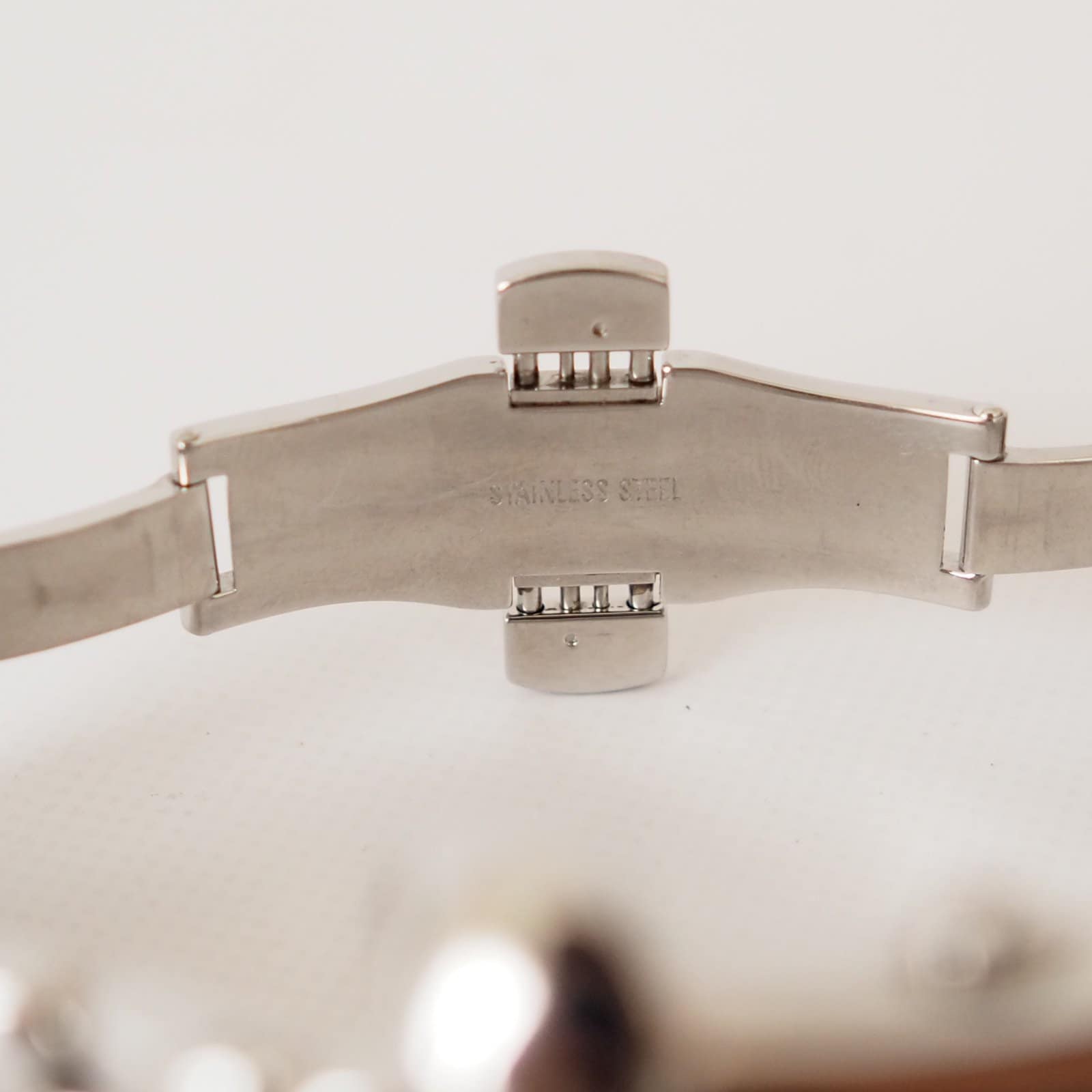 CELINE Watch Wristwatch Macadam Face Silver Color Steel Quartz Vintage