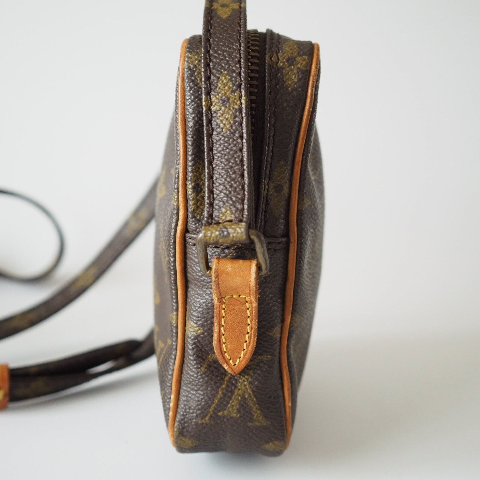 LOUIS VUITTON Shoulder Bag Mini Danube Browns Monogram vintage lv Authentic