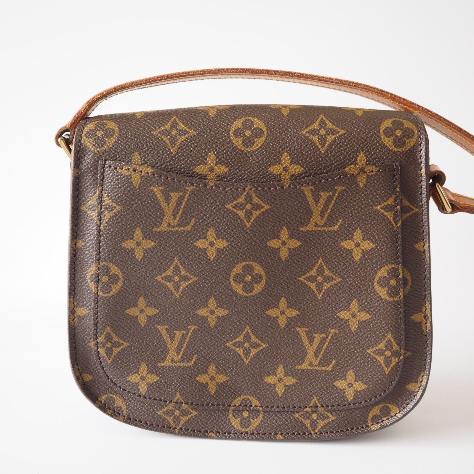 LOUIS VUITTON Monogram Saint Cloud MM Shoulder Bag lV Authentic
