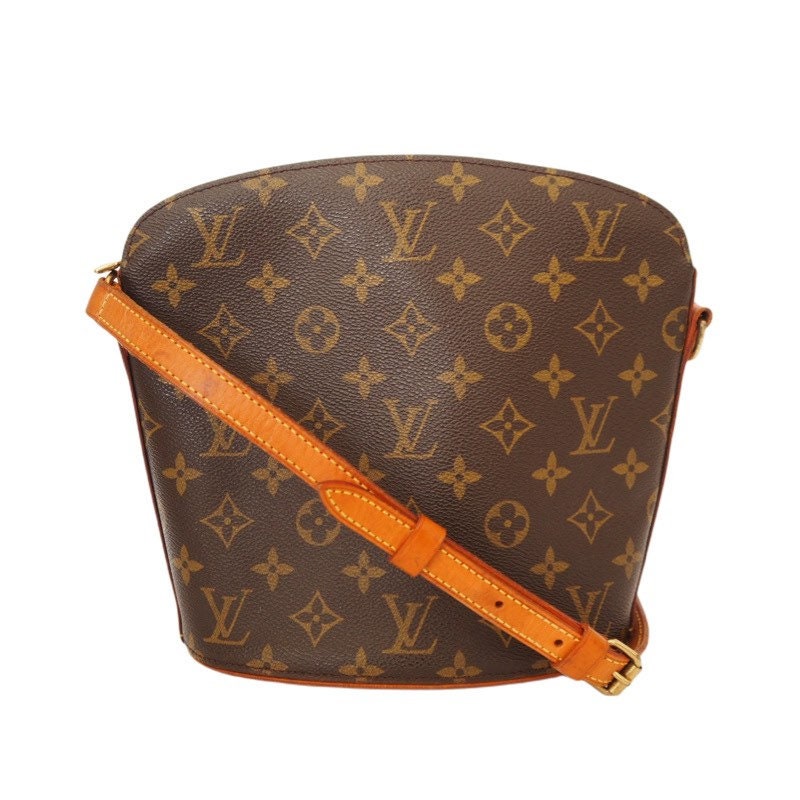 LOUIS VUITTON Monogram Shoulder Bag Drouot M51290 Browns LV Vintage Authentic