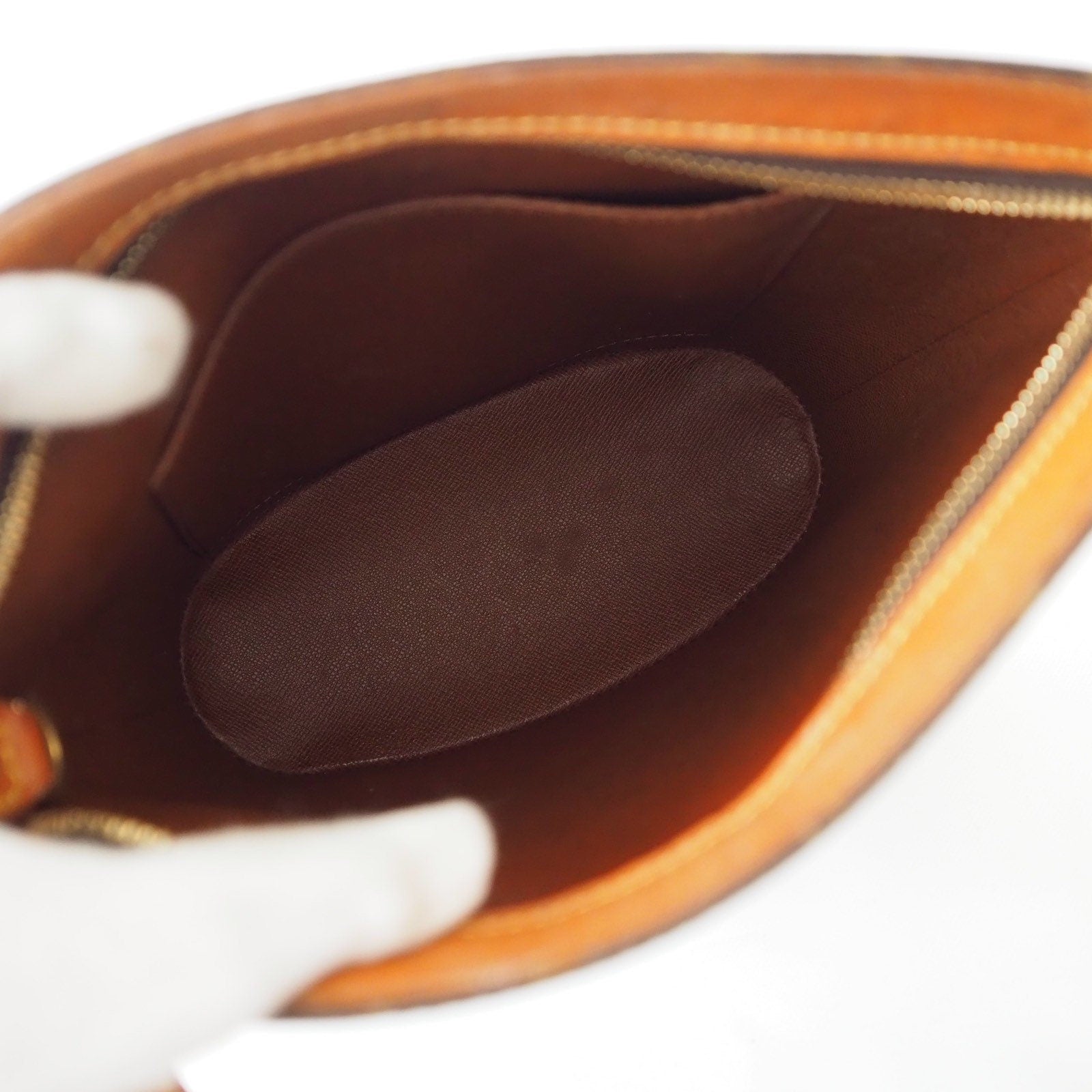 LOUIS VUITTON Monogram Shoulder Bag Drouot M51290 Browns LV Vintage Authentic