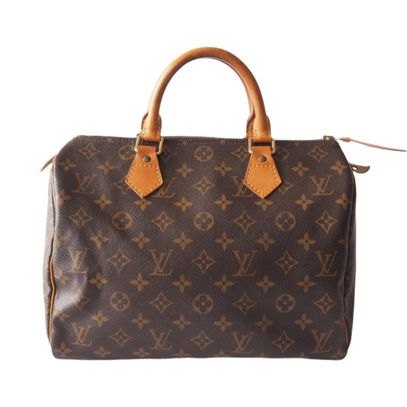 LOUIS VUITTON Speedy 30 Monogram Boston Hand Bag Purse Authentic