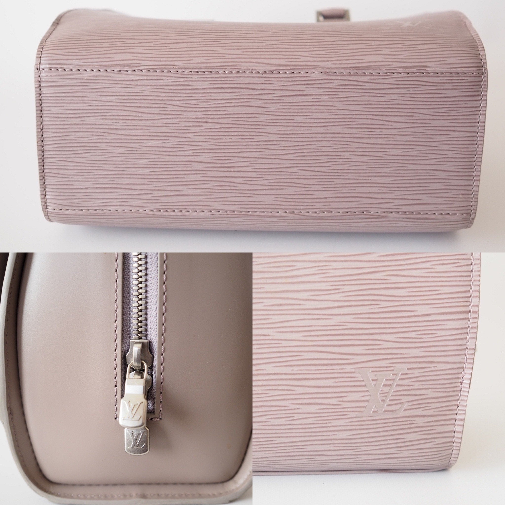 LOUIS VUITTON Epi Pont neuf Hand Bag Lilac LV Vintage Authentic