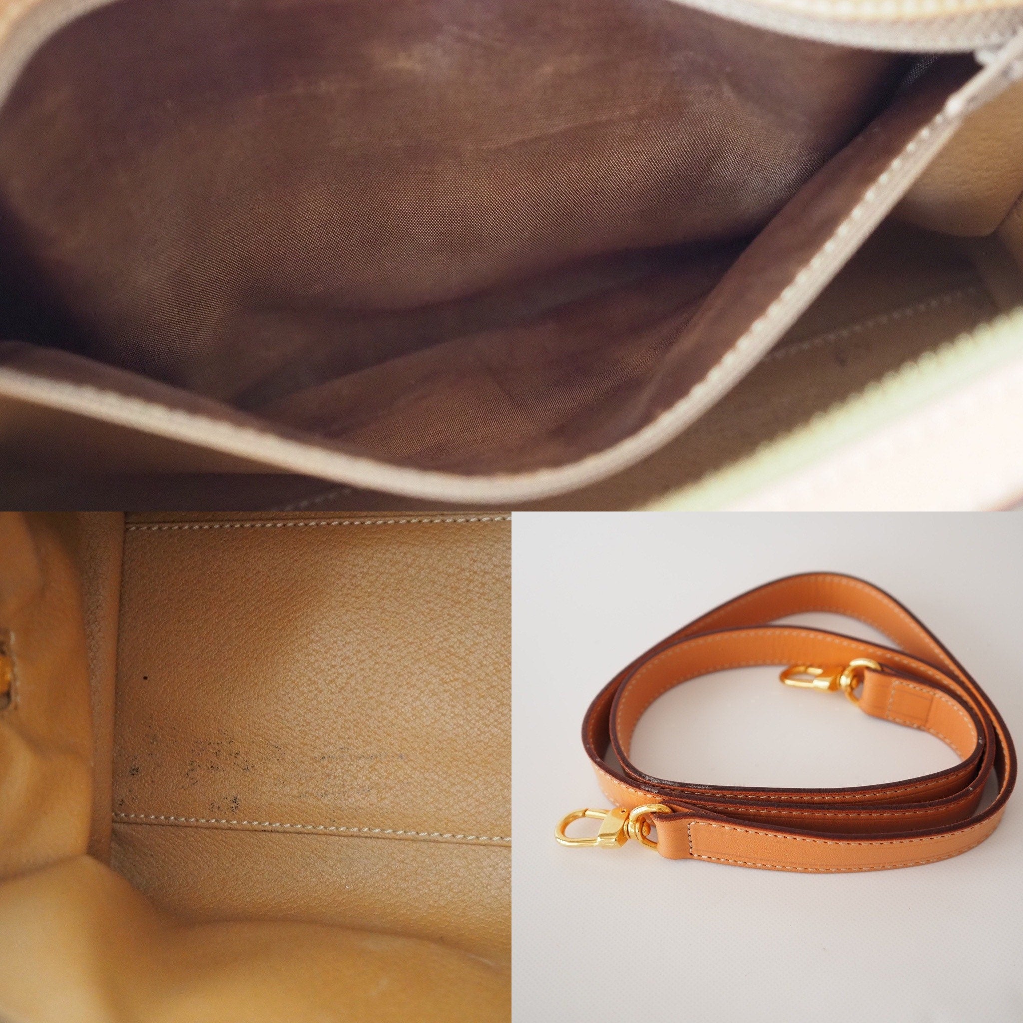 CELINE Macadam 2way Shoulder Hand Boston Bag Authentic Vintage Classical