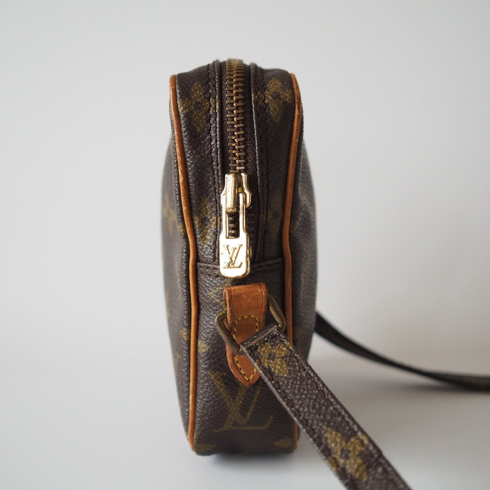 LOUIS VUITTON Shoulder Bag Mini Danube Browns Monogram vintage lv Authentic