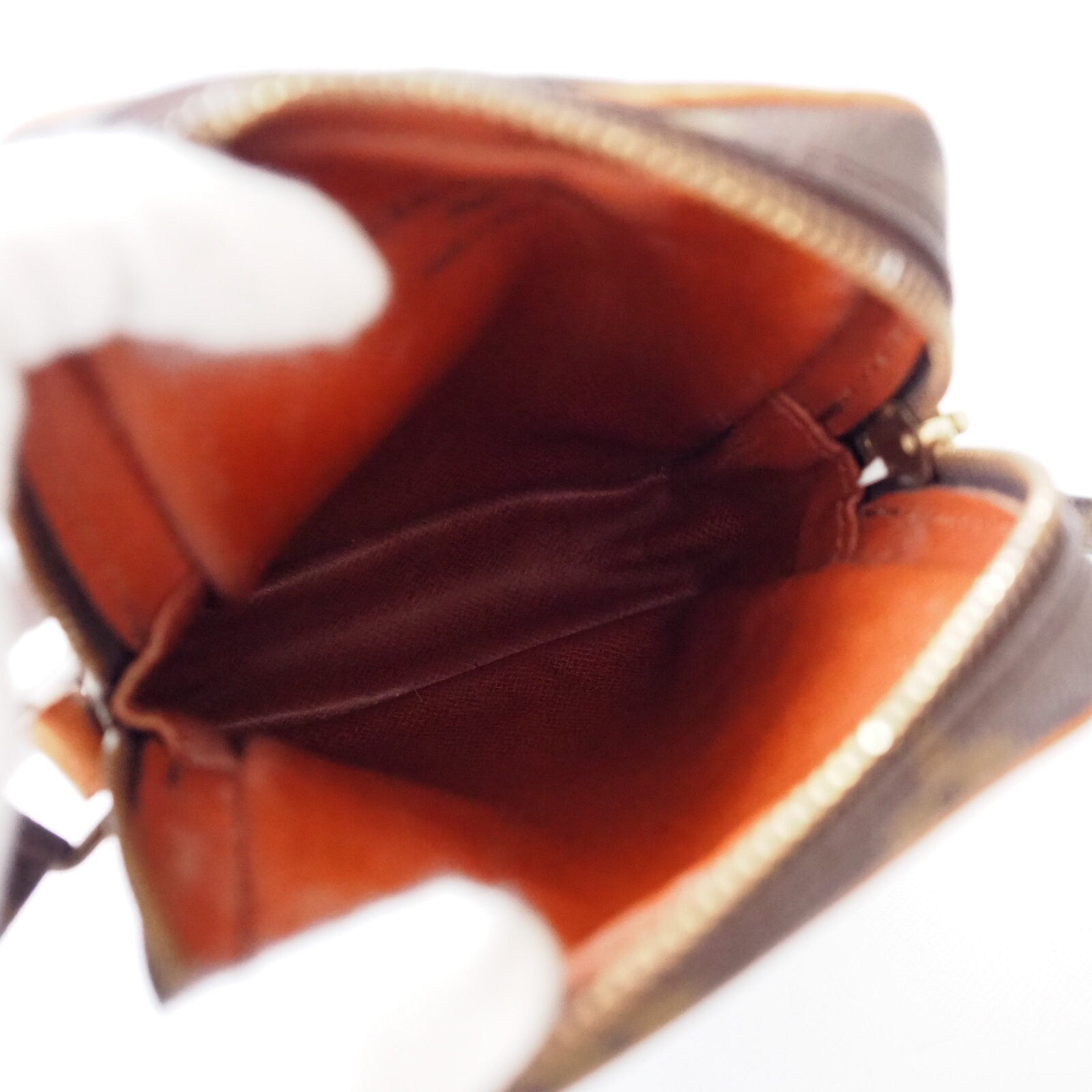 LOUIS VUITTON Shoulder Bag Mini Danube Browns Monogram vintage lv Authentic