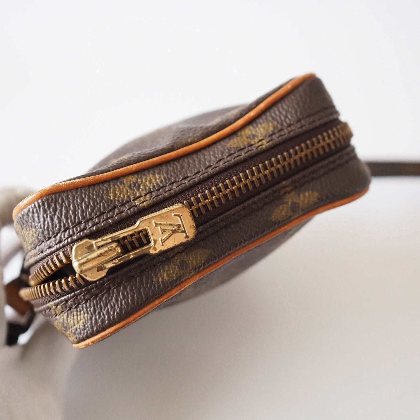 LOUIS VUITTON Shoulder Bag Mini Danube Browns Monogram vintage lv Authentic