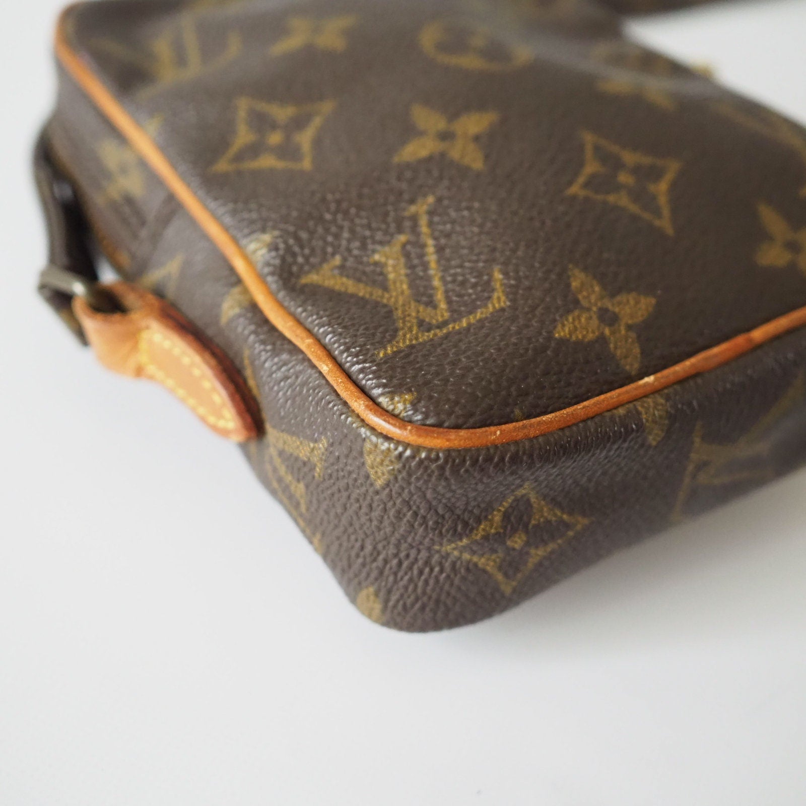 LOUIS VUITTON Shoulder Bag Mini Danube Browns Monogram vintage lv Authentic