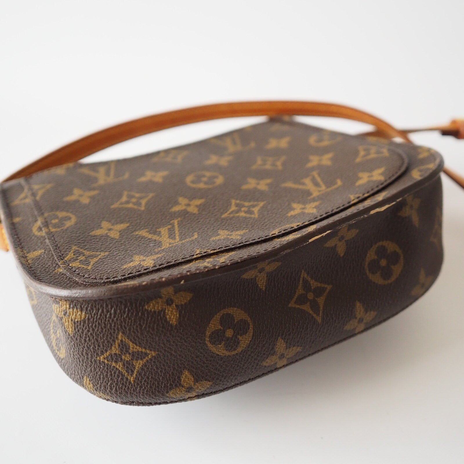 LOUIS VUITTON Monogram Saint Cloud MM Shoulder Bag lV Authentic