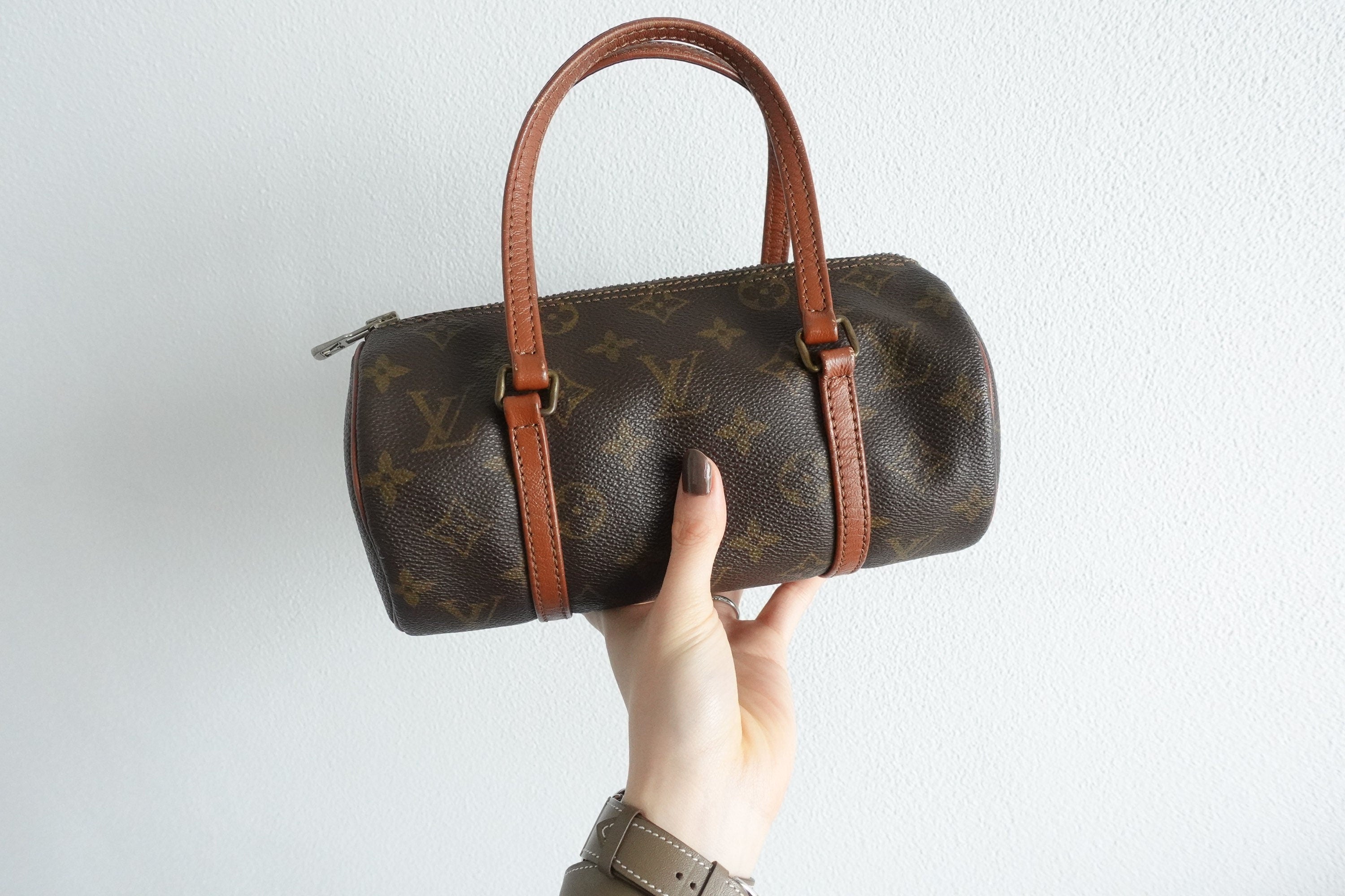 LOUIS VUITTON Mini Papillon Monogram Hand Bag Purse Authentic