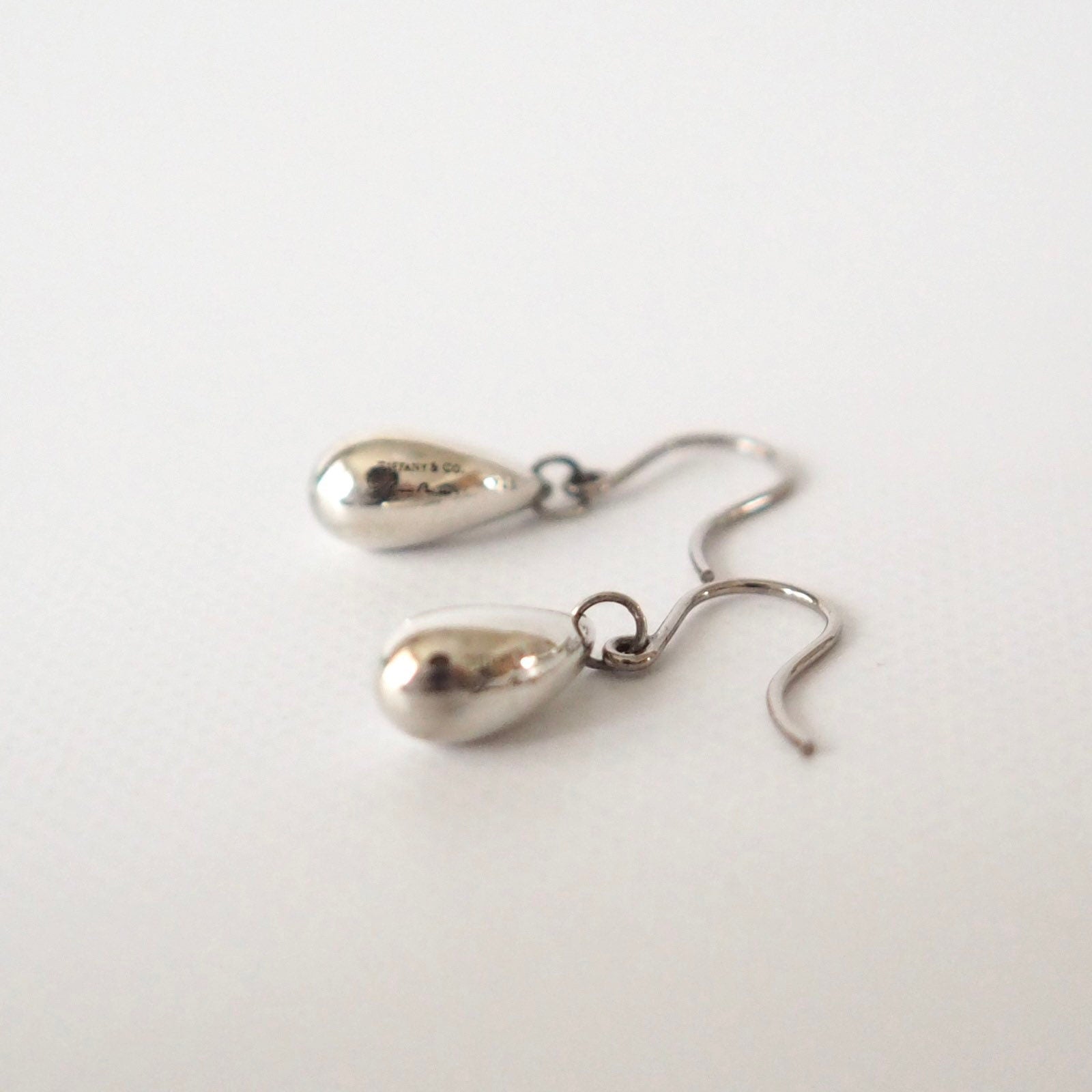 Tiffany & Co Drop Earrings Pierces Sterling Silver 925 Box