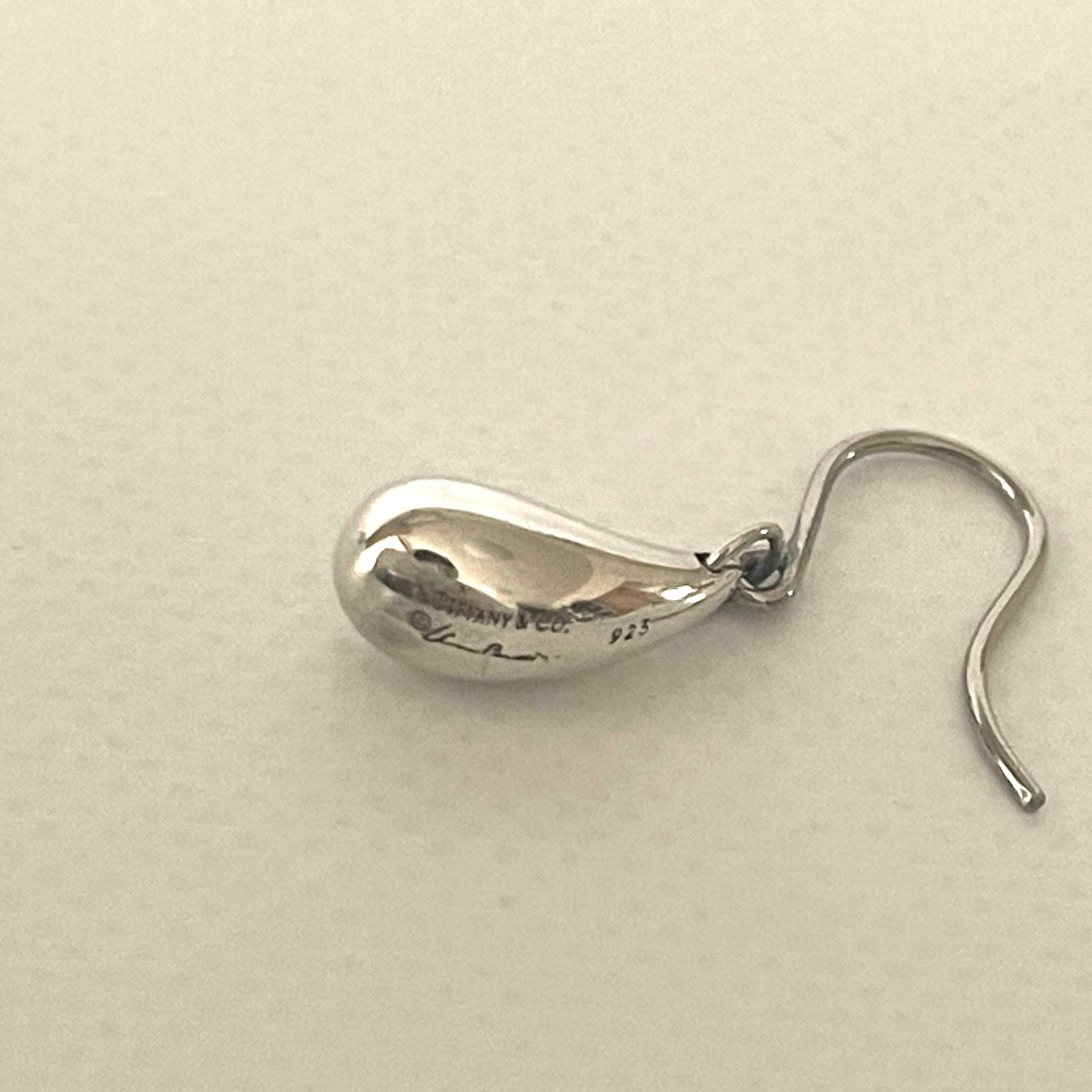 Tiffany & Co Drop Earrings Pierces Sterling Silver 925 Box