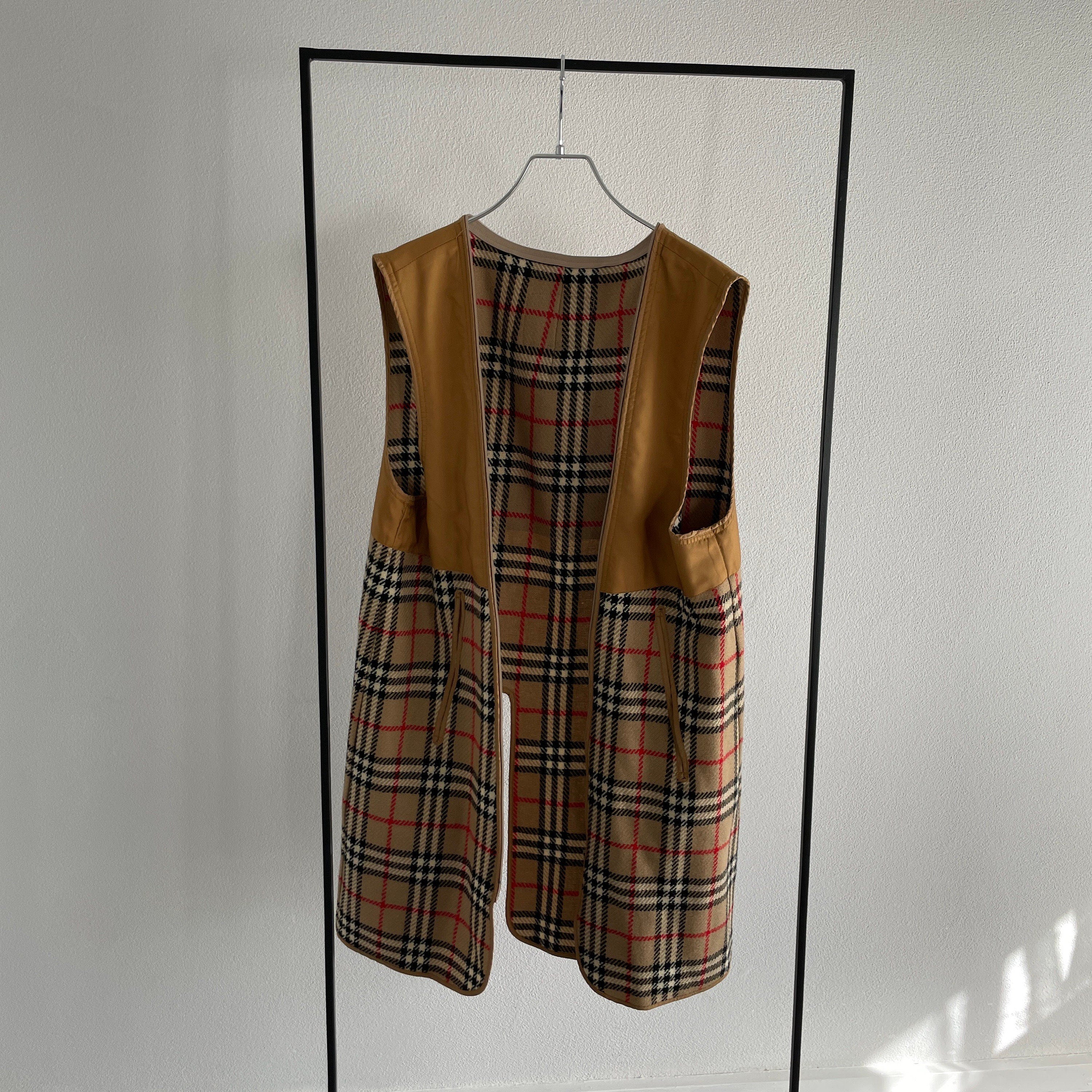 Burberry Trench Coat Jacket Nova Check Vintage Authentic