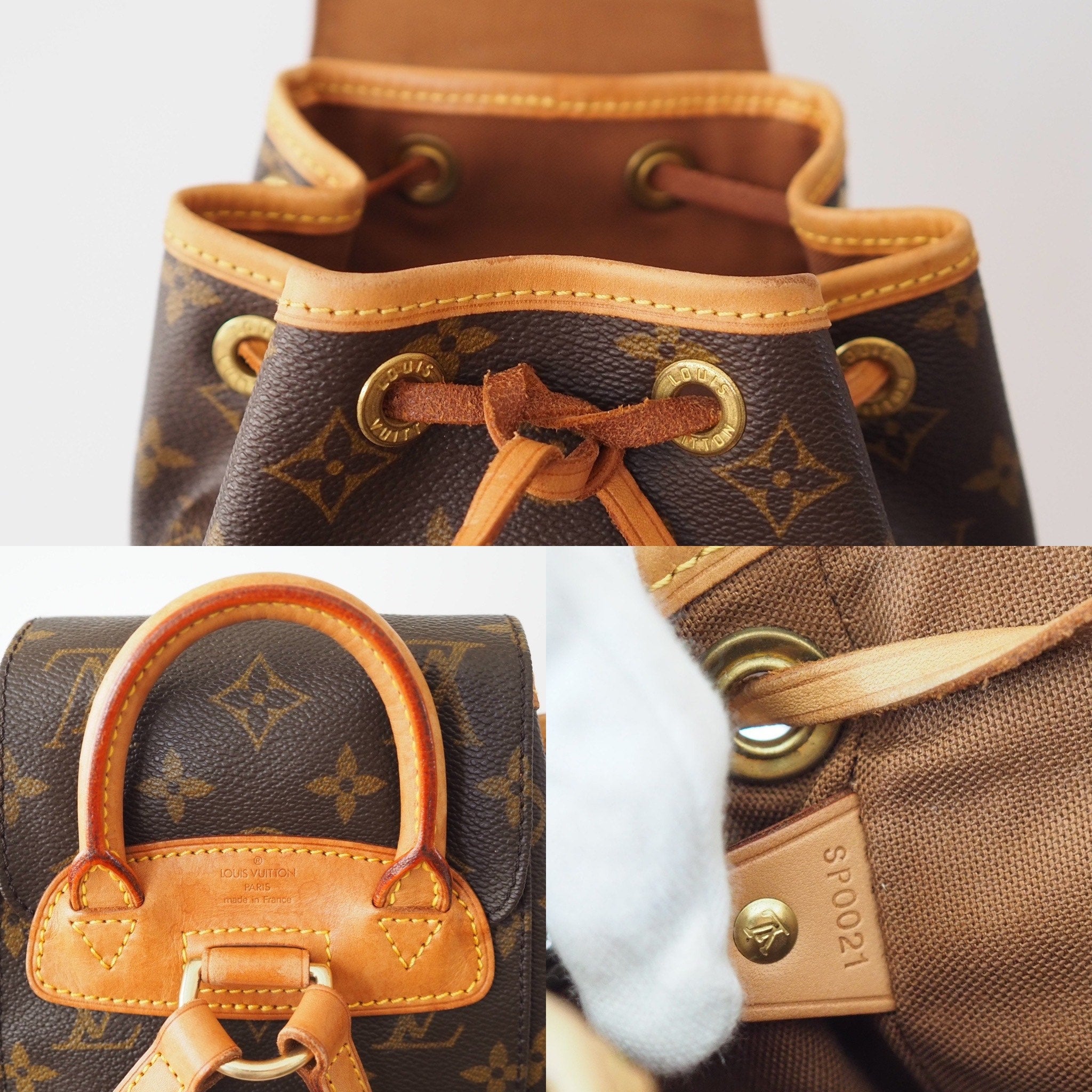 LOUIS VUITTON Monogram Mini Montsouris PM Unisex Backpack Authentic