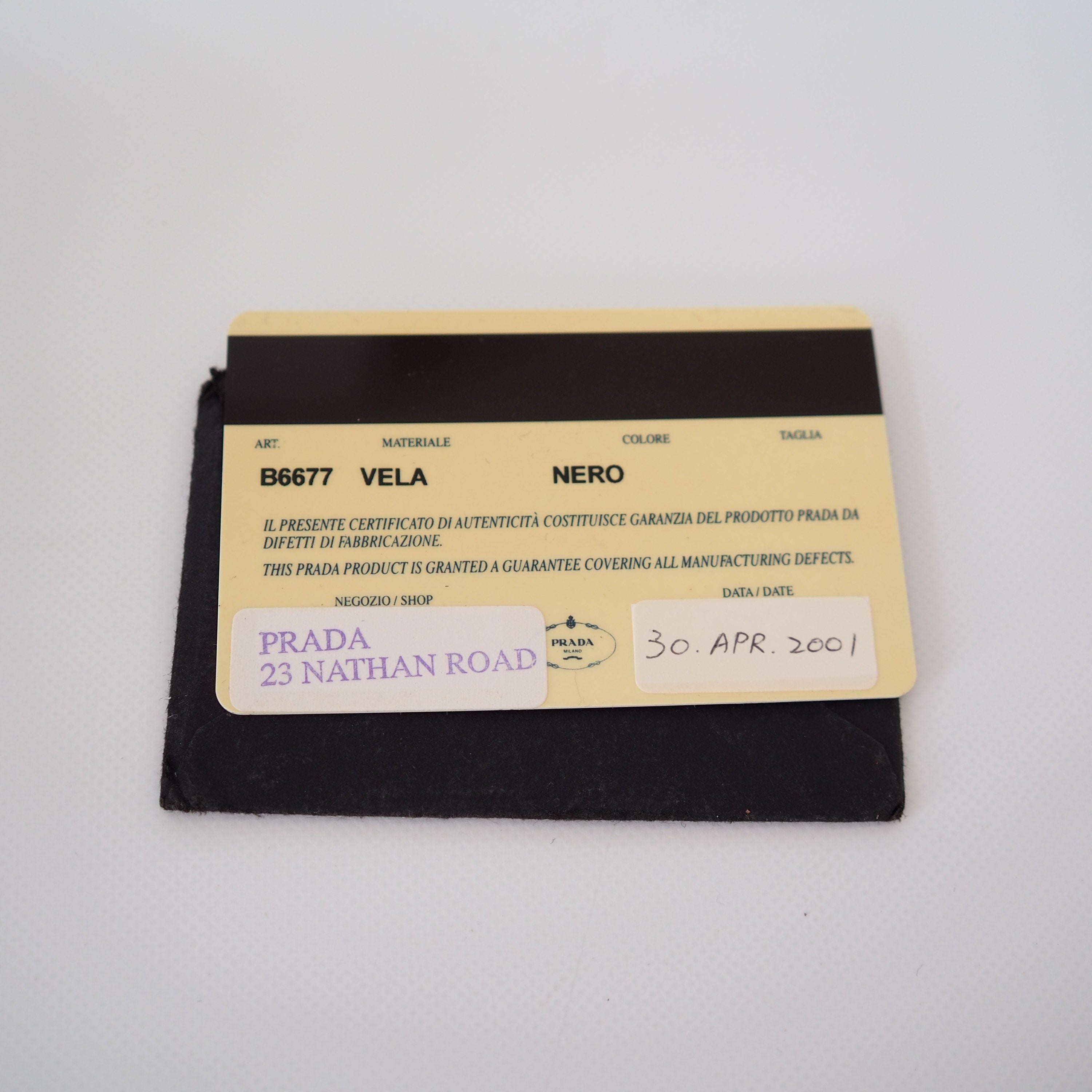 PRADA Nylon Backpack Bag Black Logo Purse Authentic