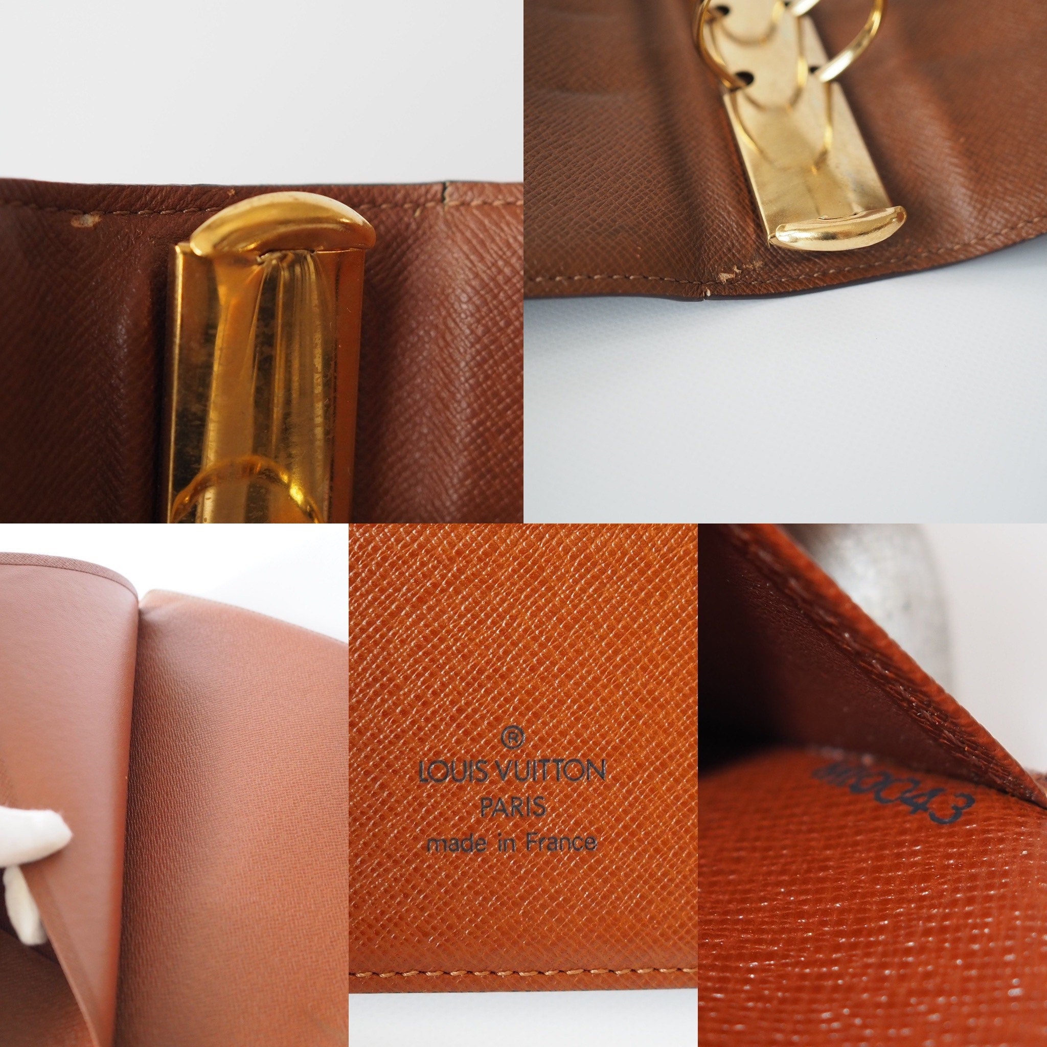 LOUIS VUITTON Monogram Agenda GM Day Planner Cover Authentic