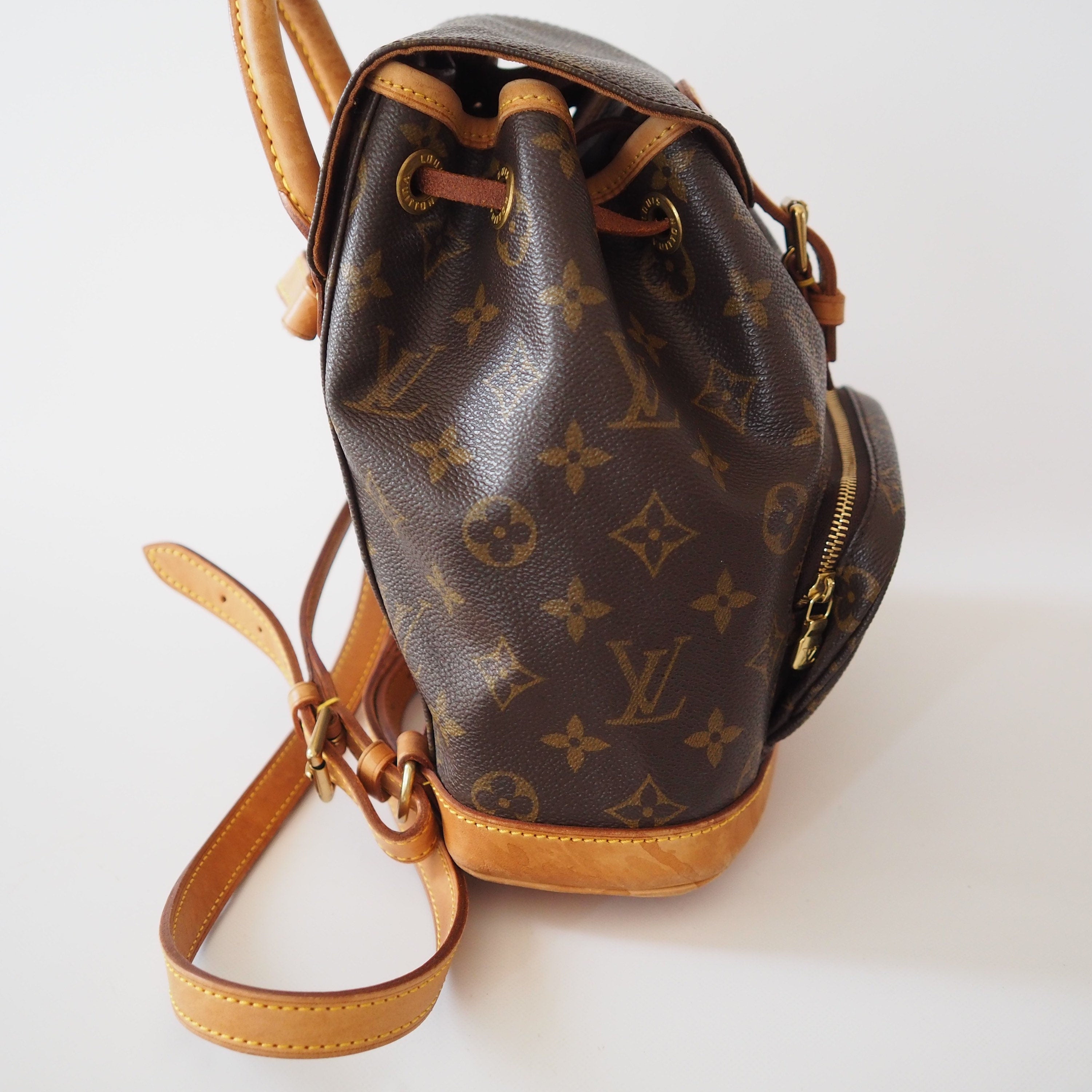 LOUIS VUITTON Monogram Mini Montsouris PM Unisex Backpack Authentic