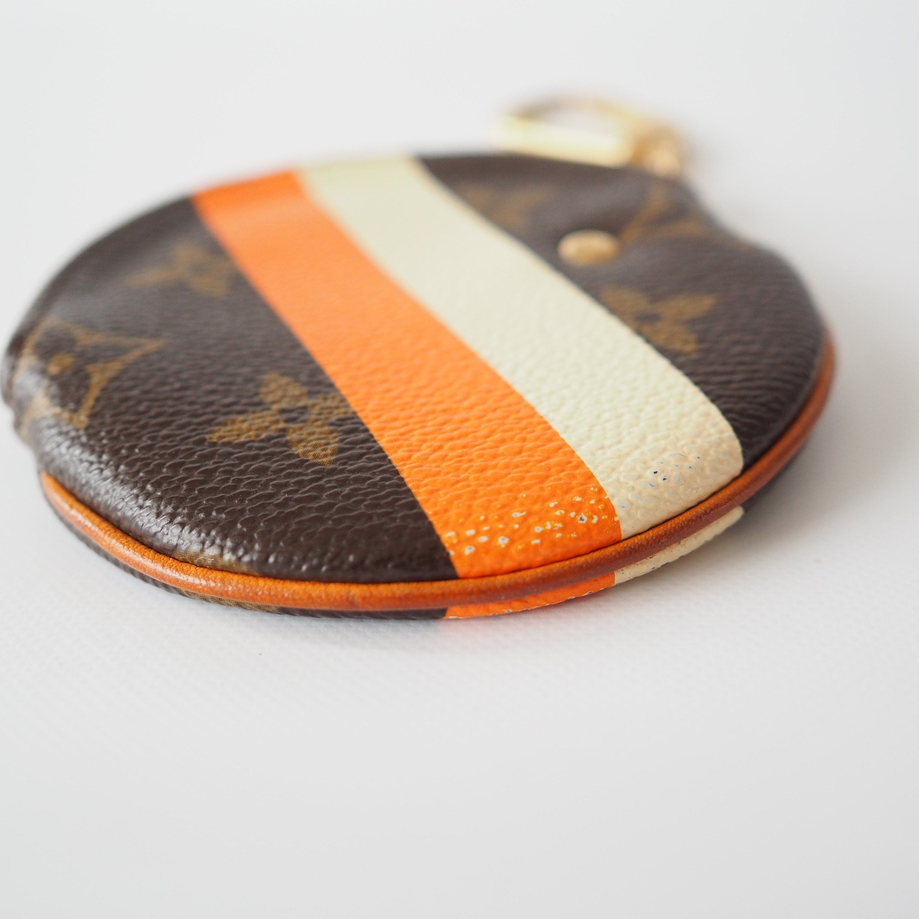 LOUIS VUITTON Porte Monnaie Round Coin Purse Groom Monogram M60037 Authentic