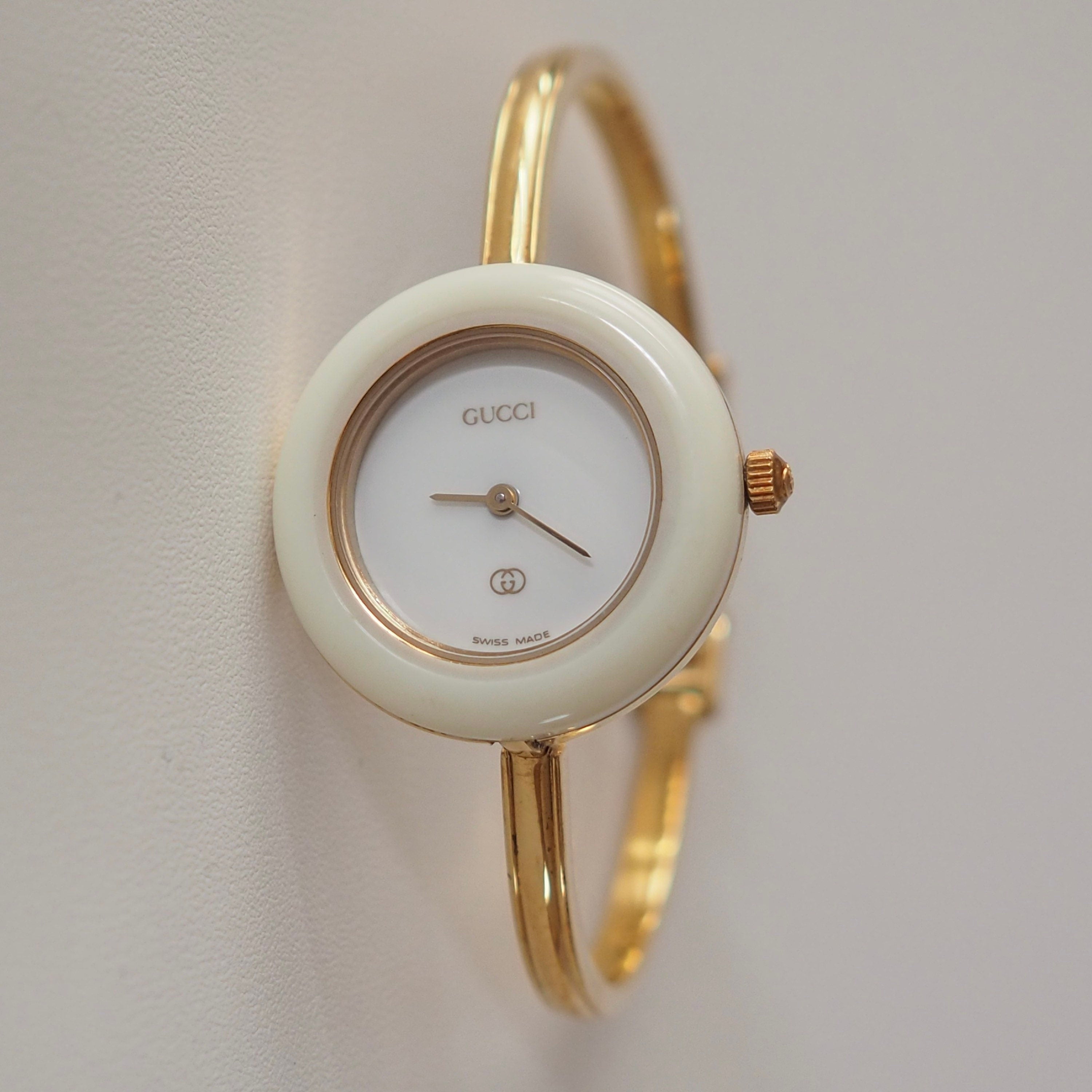 GUCCI Accessories Change Bezel 12 colors Bangle watch Wristwatch Gold