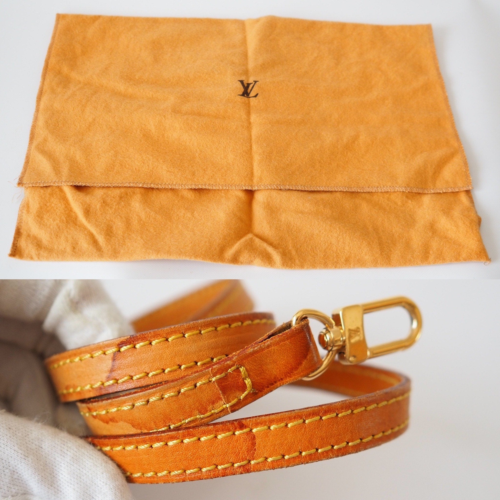 LOUIS VUITTON Monogram Spontini M47500 Shoulder Bag Brown Authentic