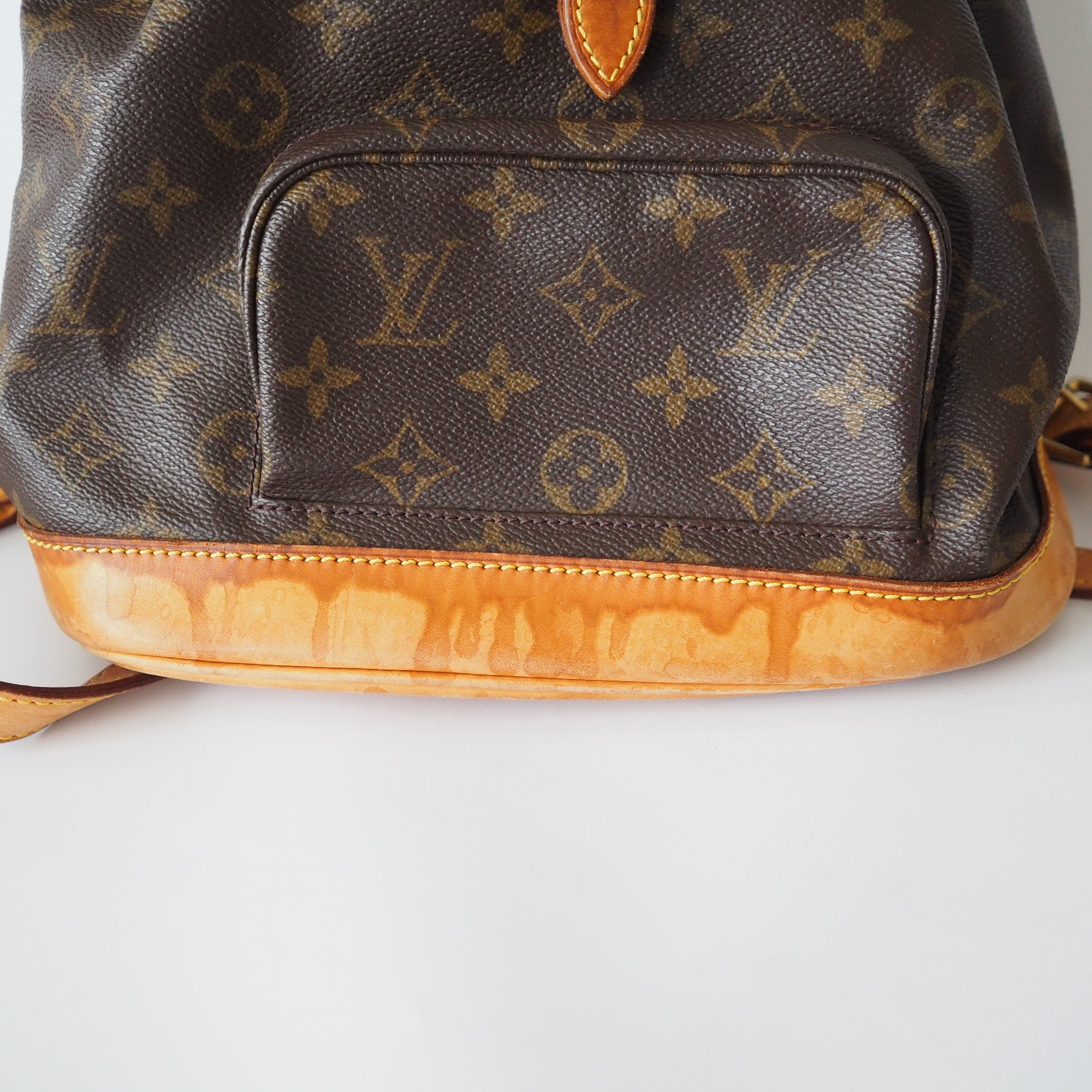 LOUIS VUITTON Montsouris MM Monogram Backpack Shoulder Bag Authentic