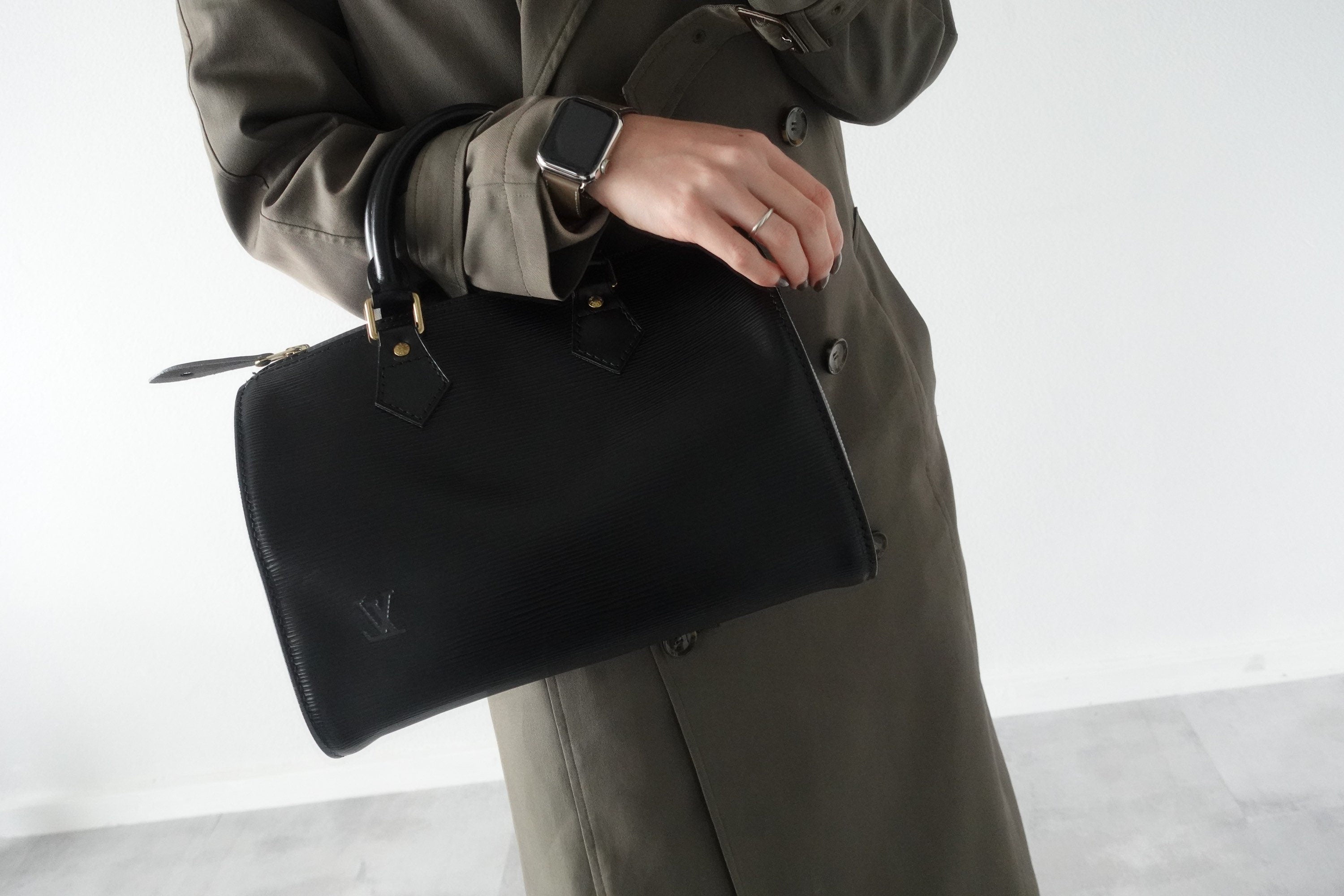 LOUIS VUITTON Speedy 25 Epi Boston Hand Bag M43013 Purse Authentic