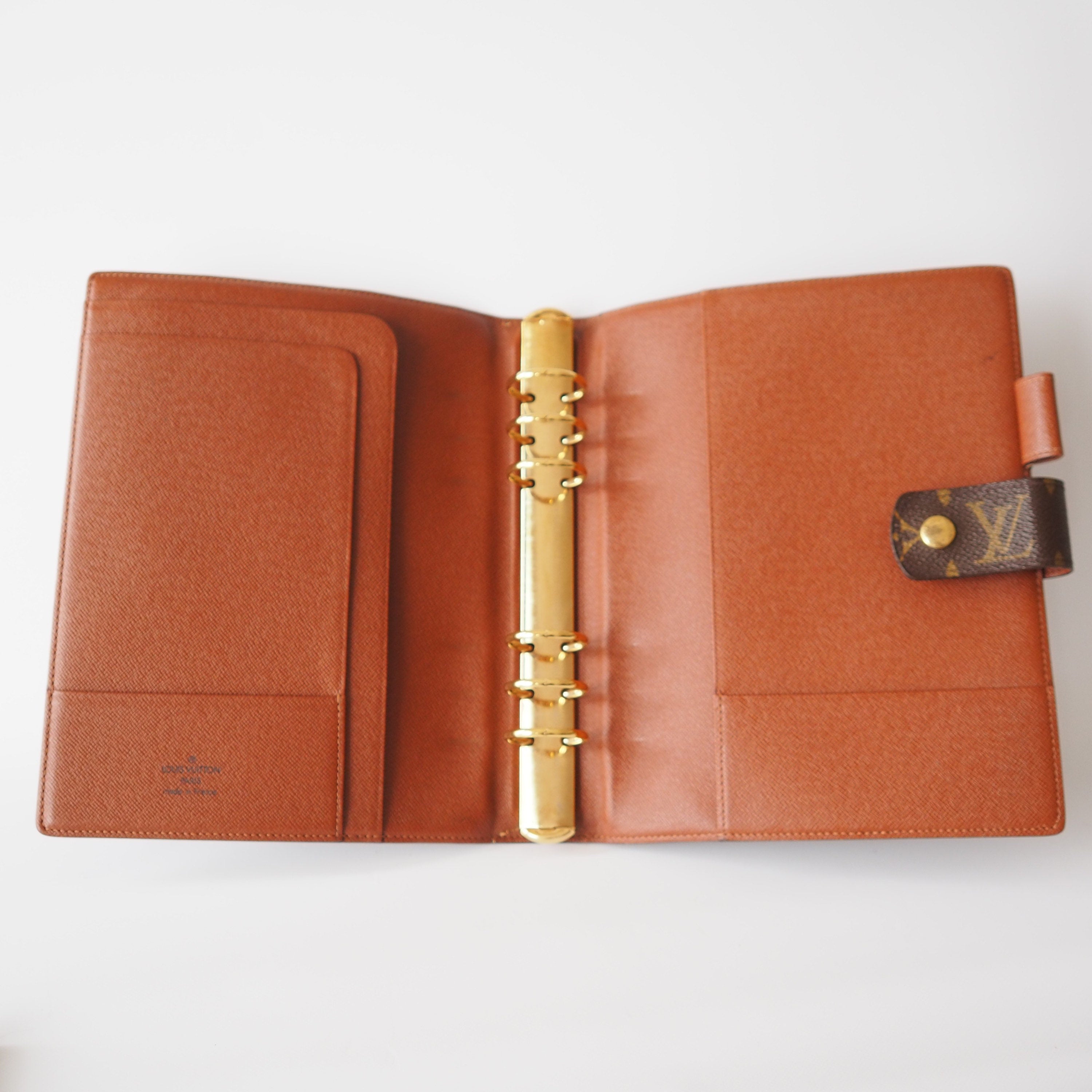 LOUIS VUITTON Monogram Agenda GM Day Planner Cover Authentic