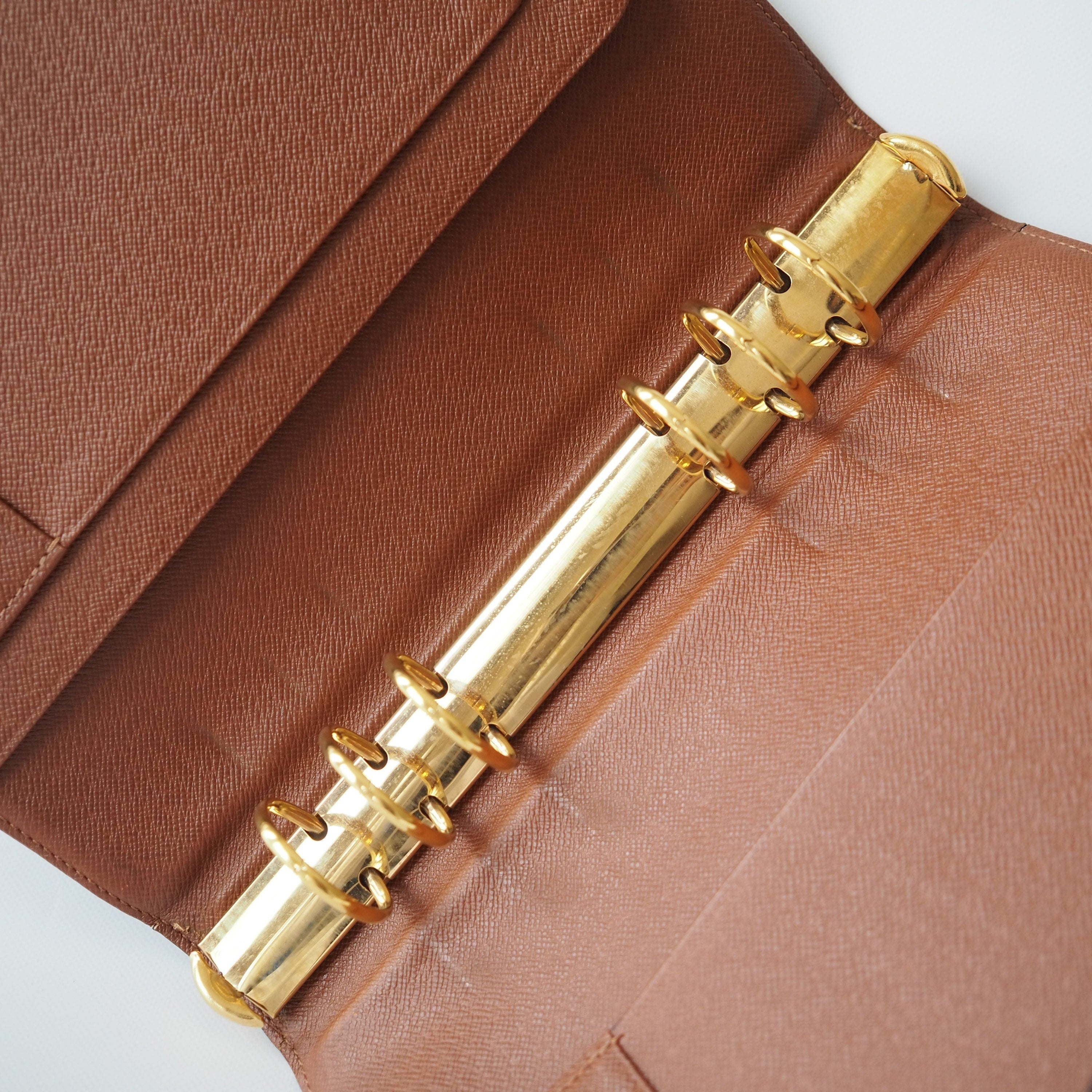 LOUIS VUITTON Monogram Agenda GM Day Planner Cover Authentic