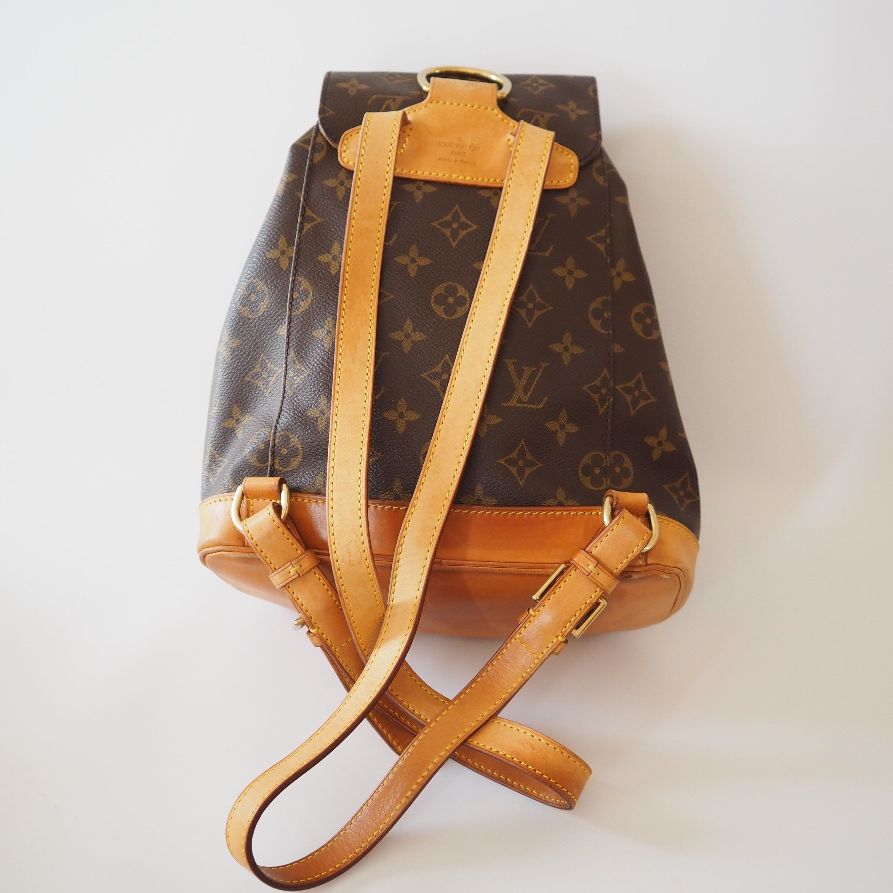 LOUIS VUITTON Montsouris MM Monogram Backpack Shoulder Bag Authentic